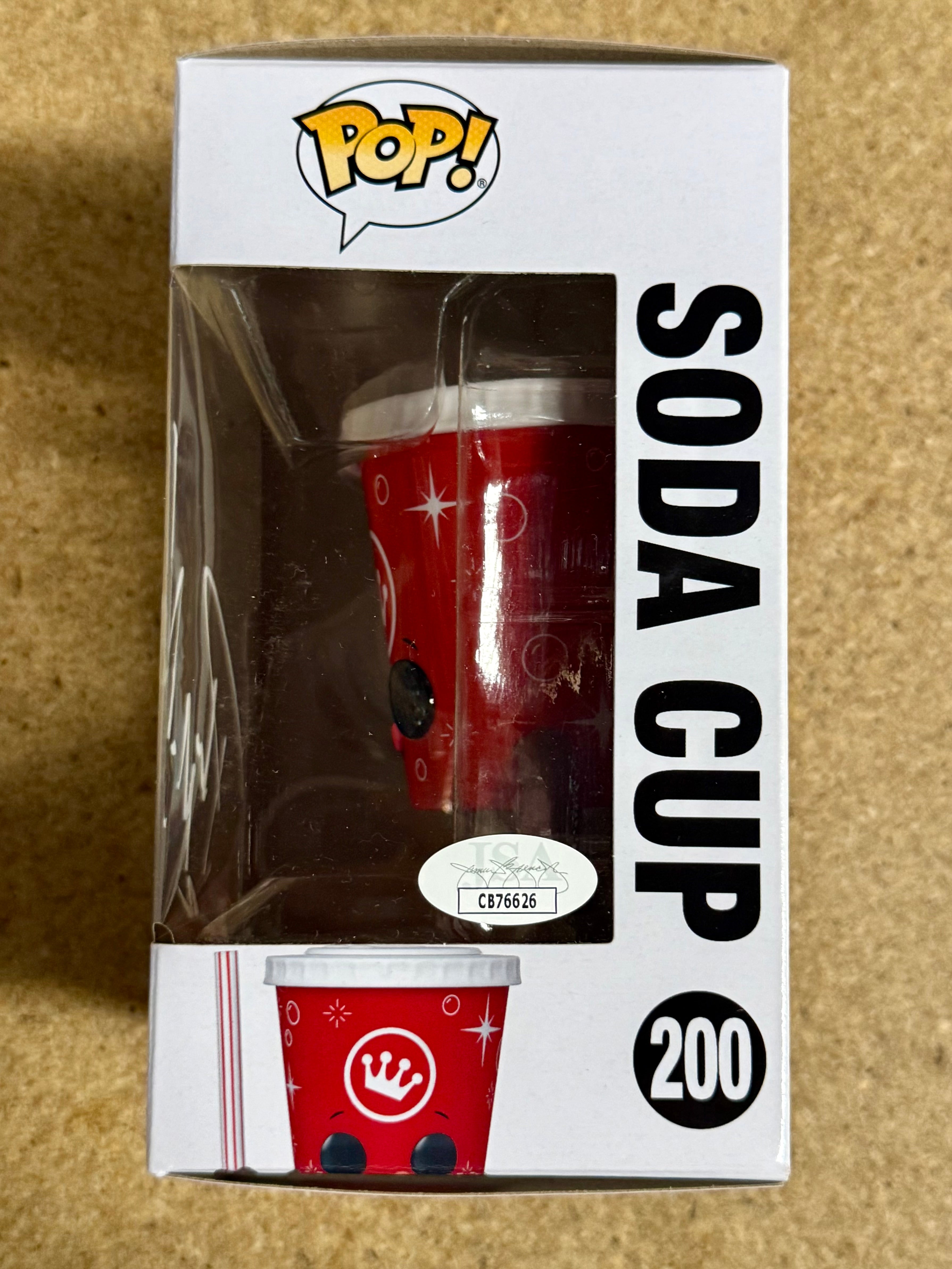 Pat McAfee - WWE - ESPN - NFL Signed Movie Theater Soda Cup Funko Pop! #200 With JSA COA