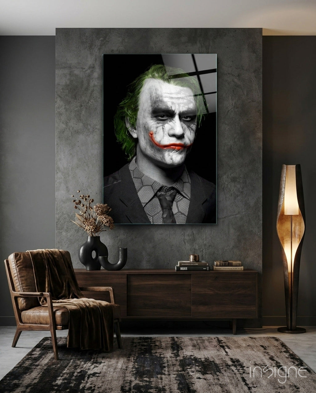 Joker Glass Wall Art