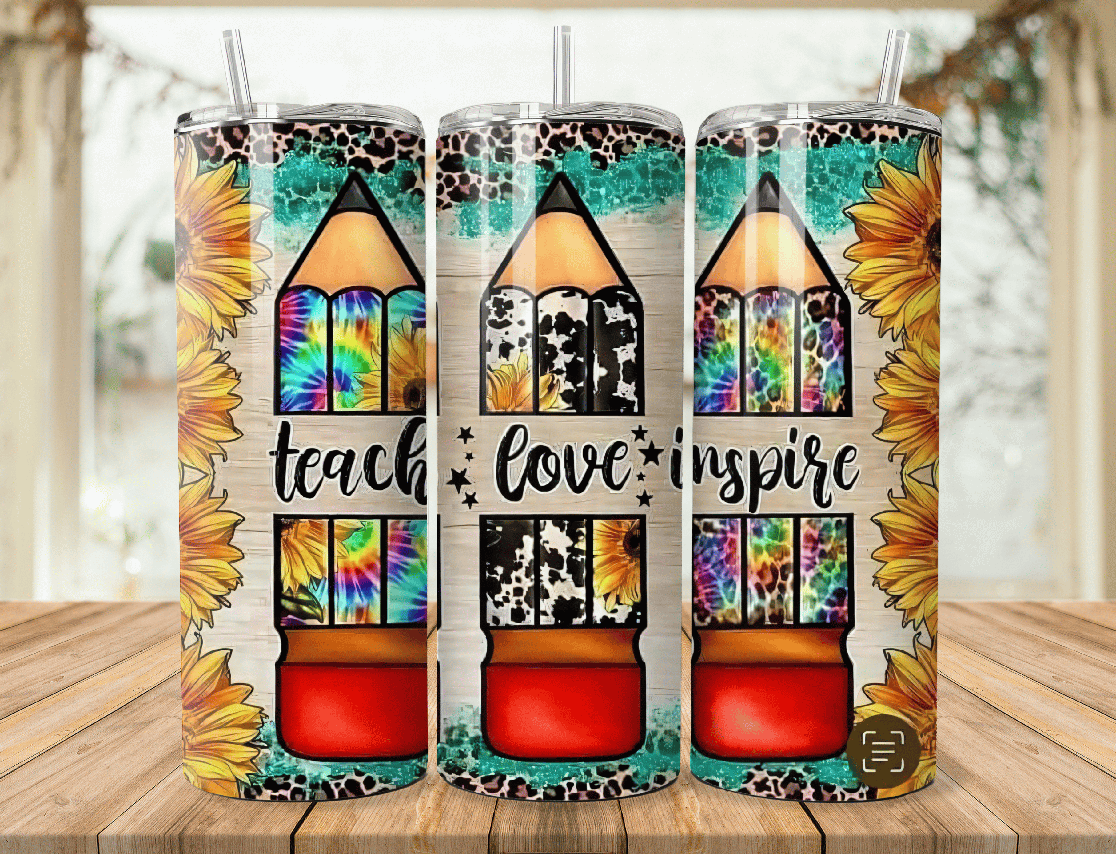 Teacher-Themed Stainless Steel Tumbler – Thoughtful & Colorful Gift