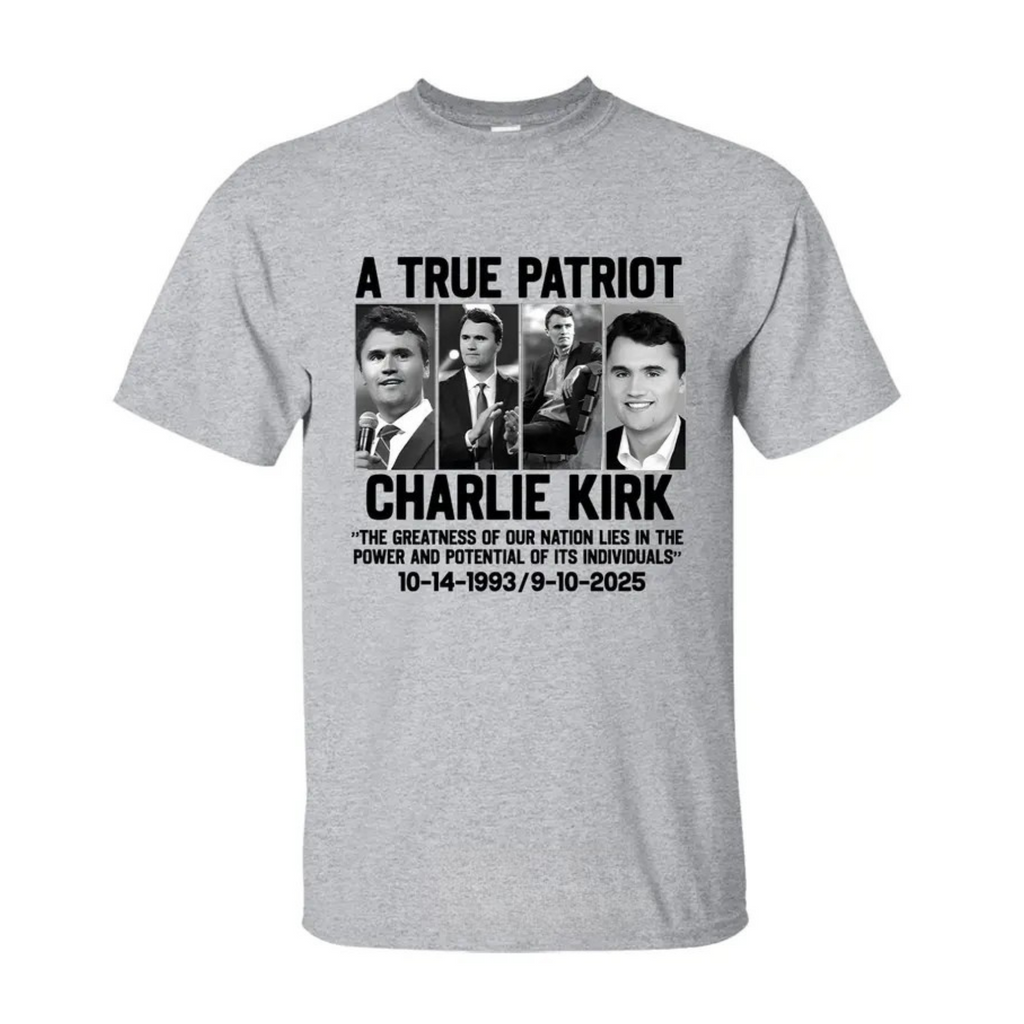 Charlie Kirk "Greatness of Our Nation" Patriotic T-shirt