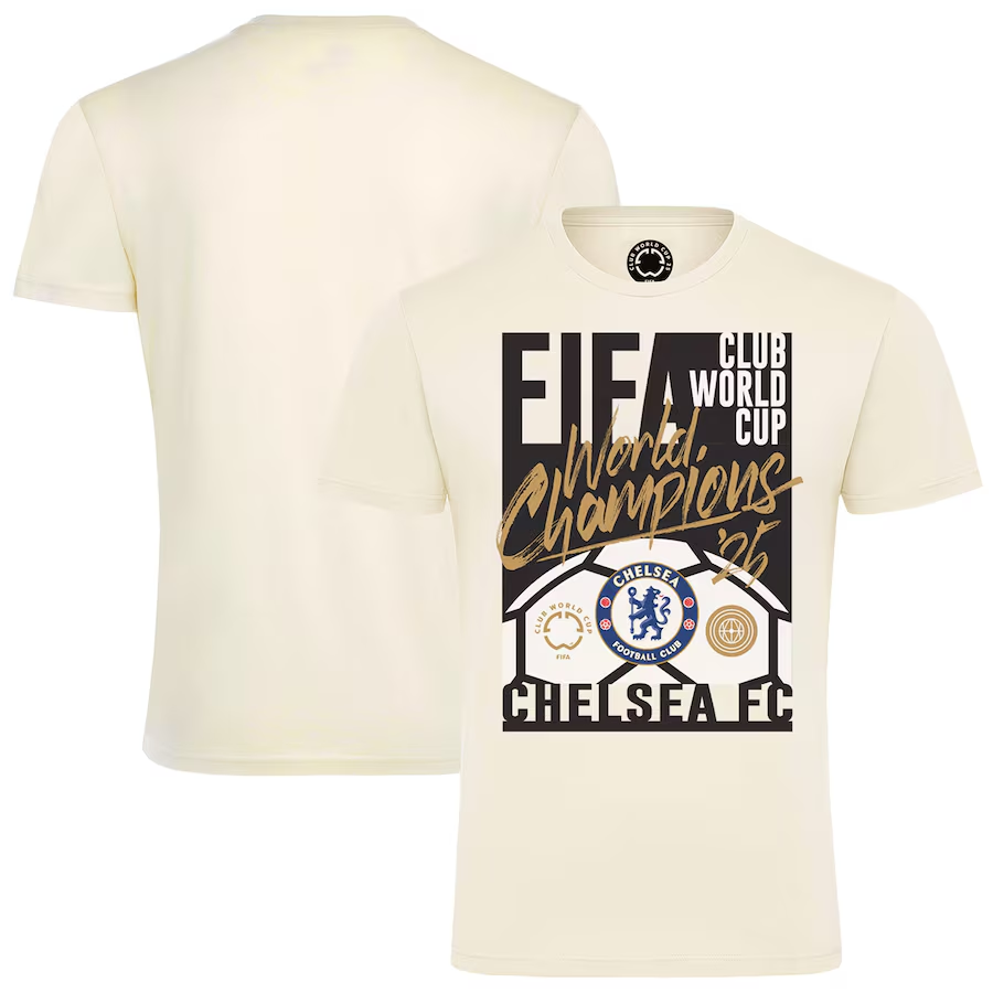 Chelsea 2025 Club Champions T-Shirt – Sportiqe Unisex Soccer Celebration Tee