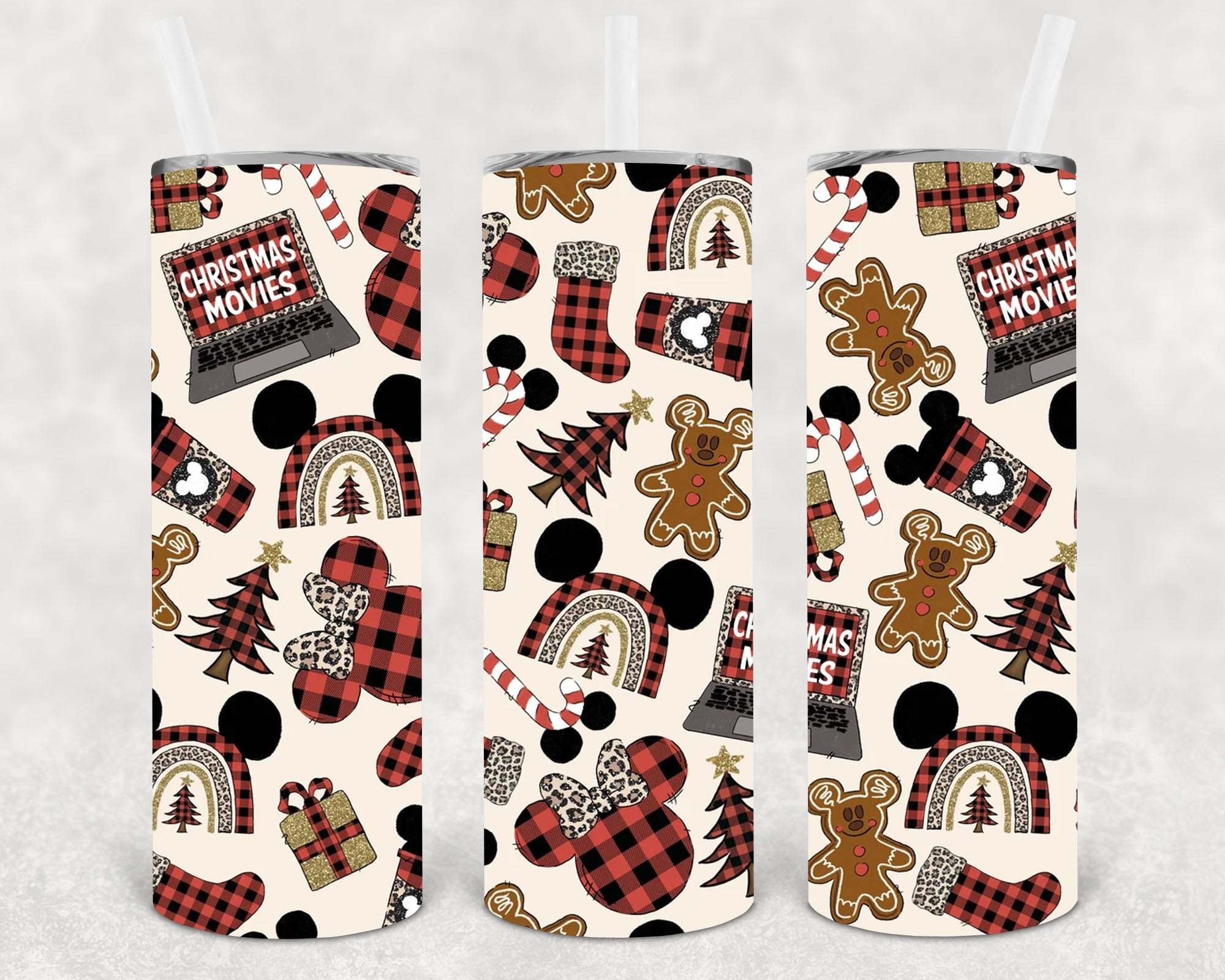 Christmas Vibes 20 oz Skinny Tumbler