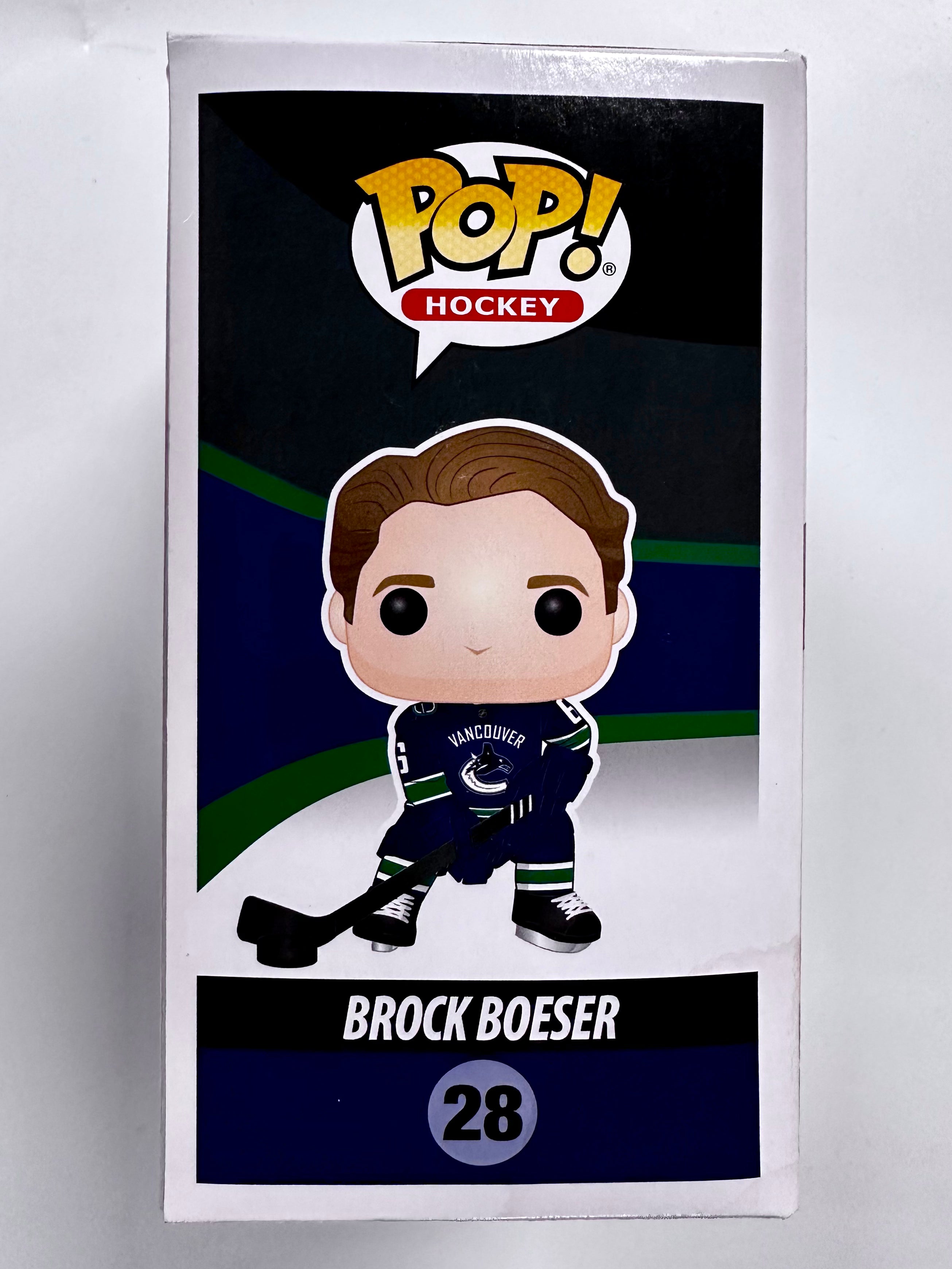 Brock Boeser Signed NHL Hockey Vancouver Canucks Funko Pop! #28 With JSA COA