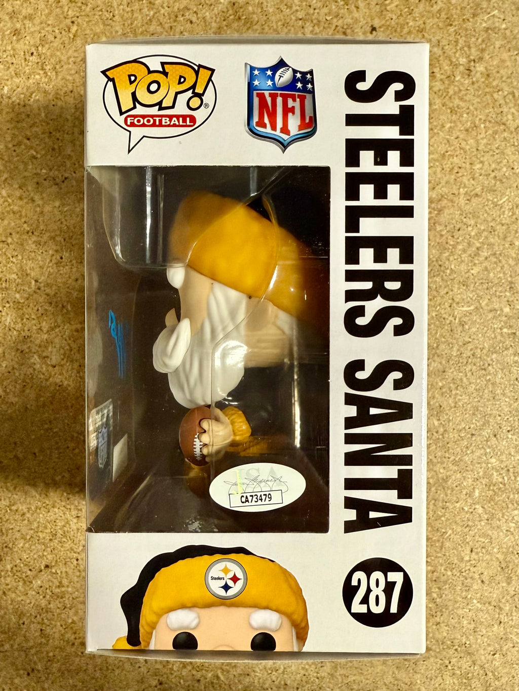Nick Herbig Signed NFL Pittsburgh Steelers Santa Funko Pop! #287 With JSA COA