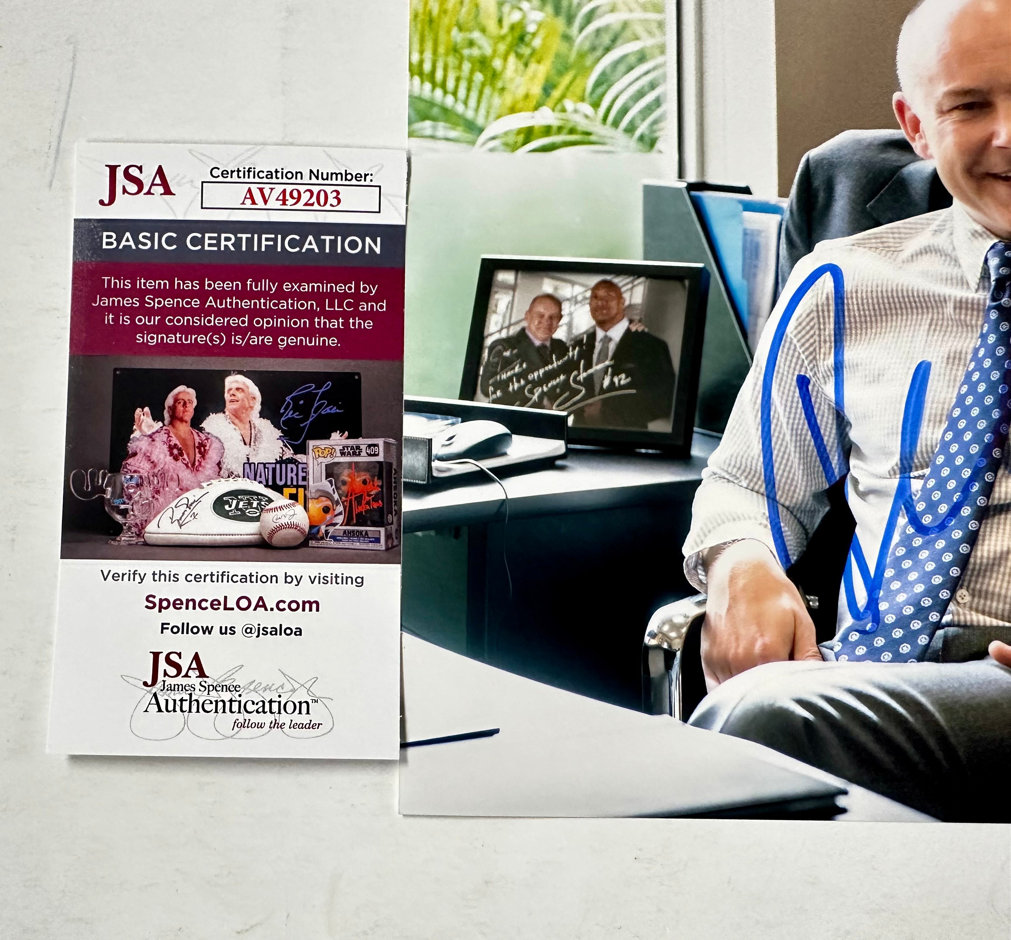 Rob Corddry Signed Joe Krutel HBO Ballers 8x10 Photo With JSA COA