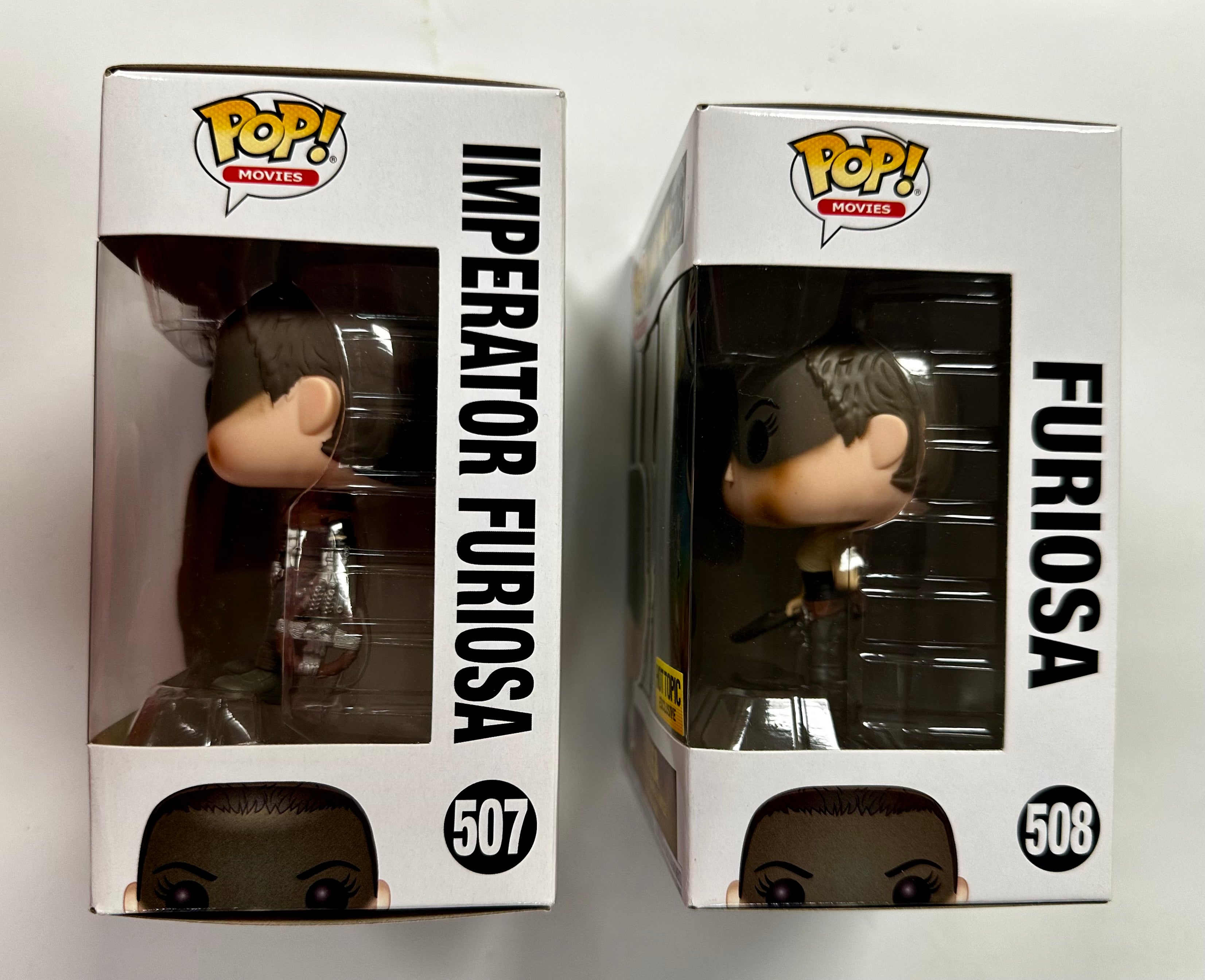 Funko Pop! Movies Imperator Furiosa #507 & 508 Set Of 2 Mad Max Fury Road 2017
