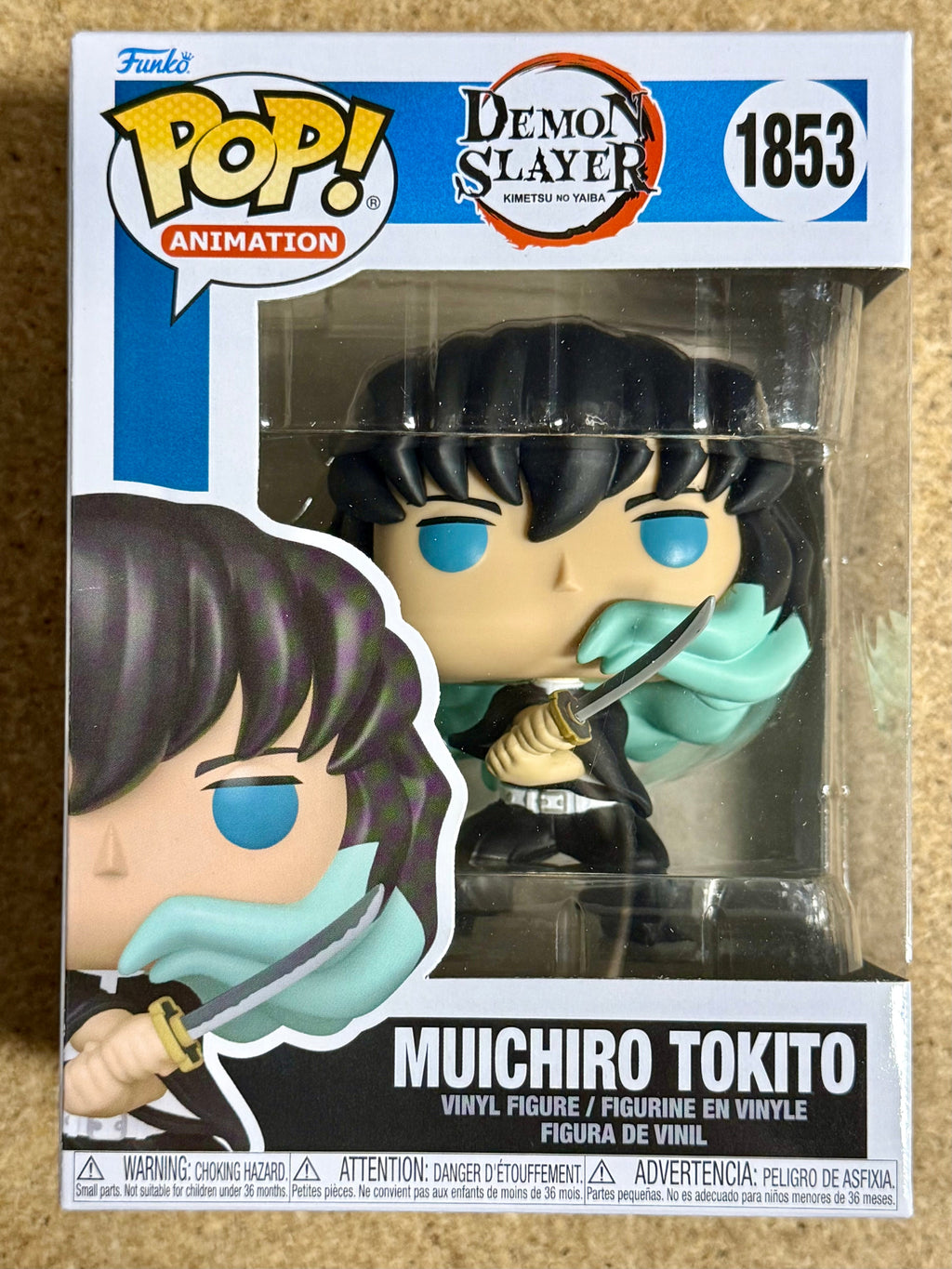 Funko Pop! Animation Muichiro Tokito #1853 Demon Slayer 2024 Mist Hashira