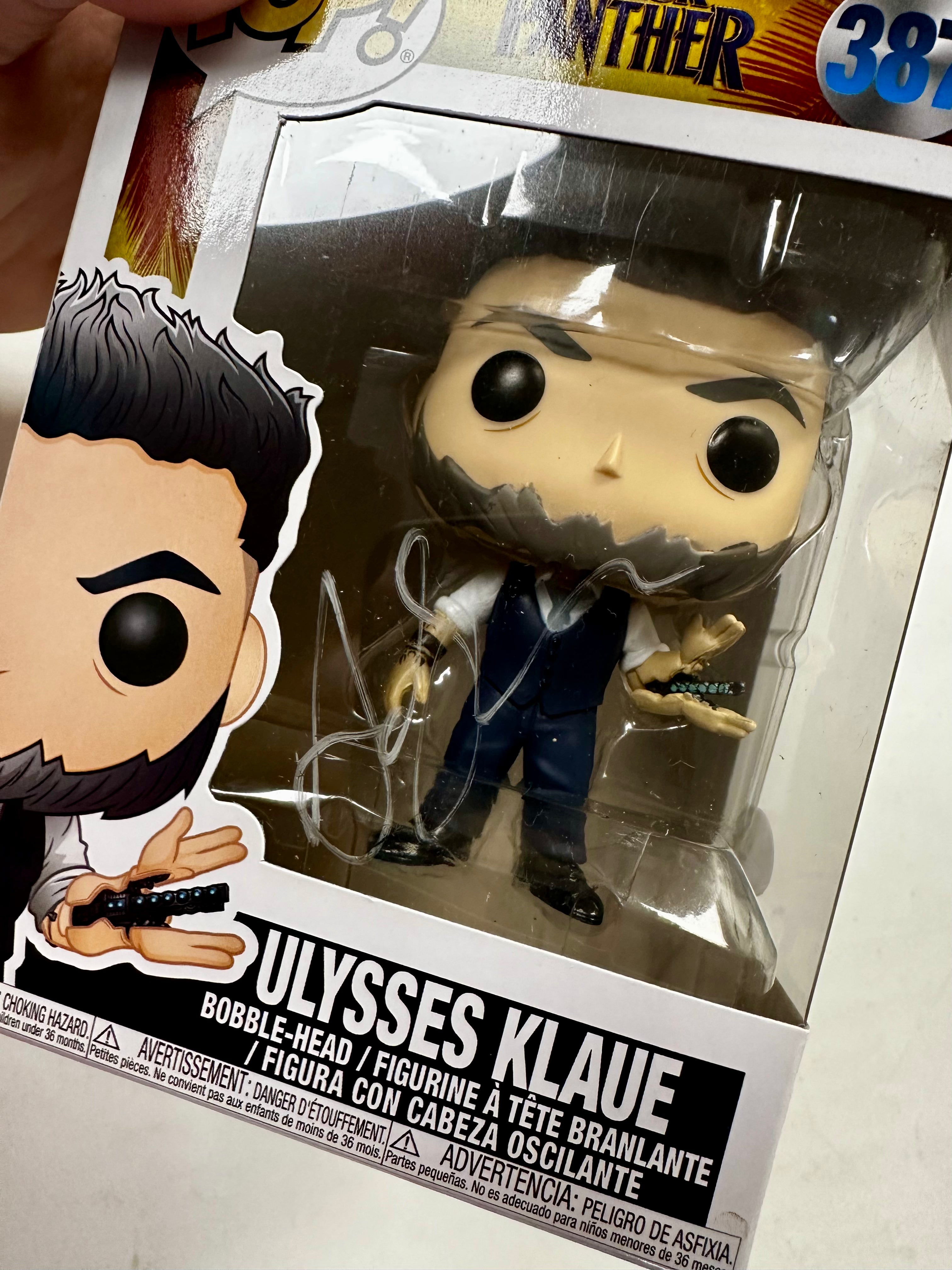 Andy Serkis Signed Marvel Ulysses Klaue 2018 Vaulted Funko Pop! #387 JSA COA