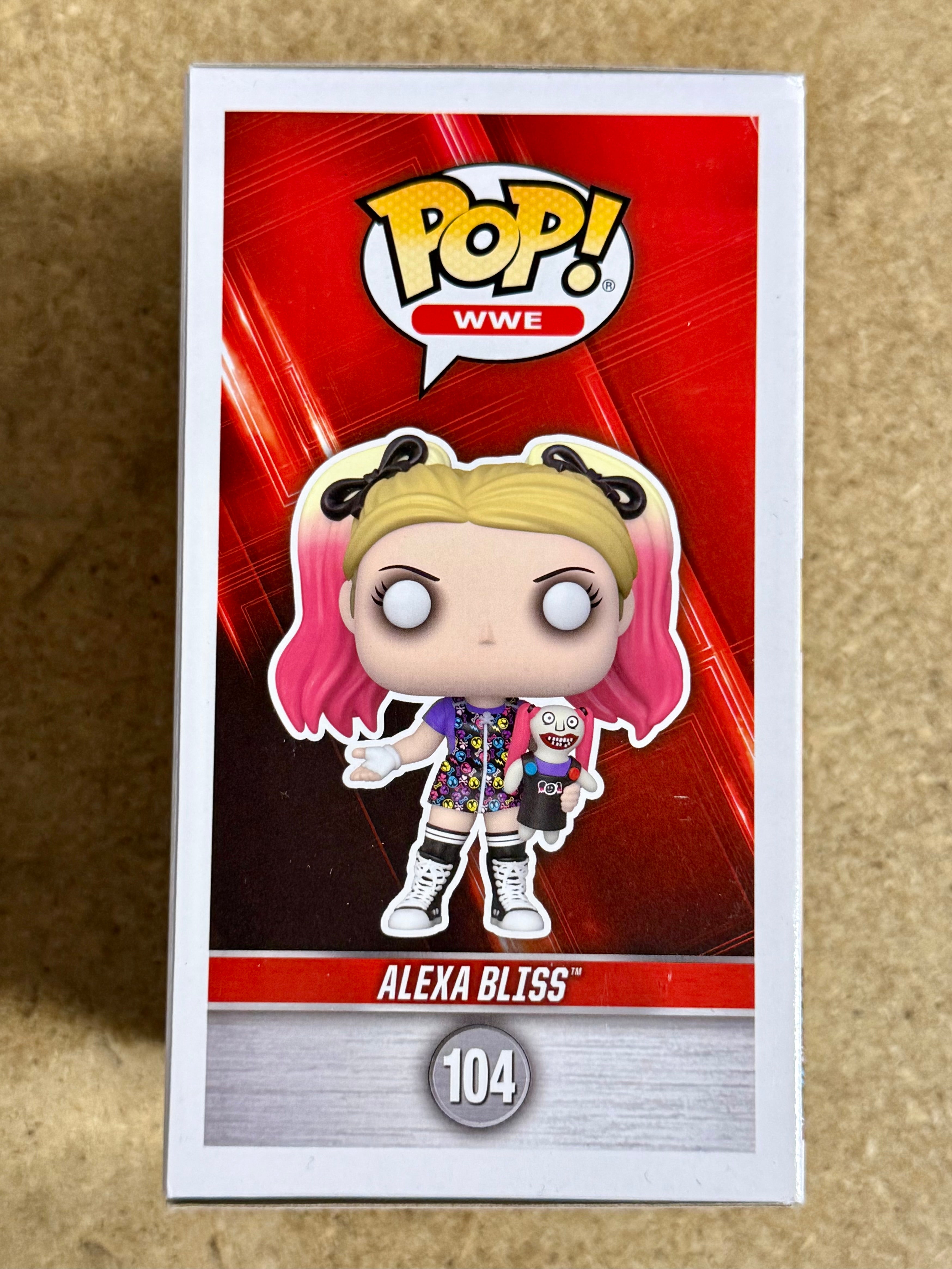 Alexa Bliss Signed WWE Women Wrestling Vaulted Exclusive Funko Pop! #104 With JSA COA