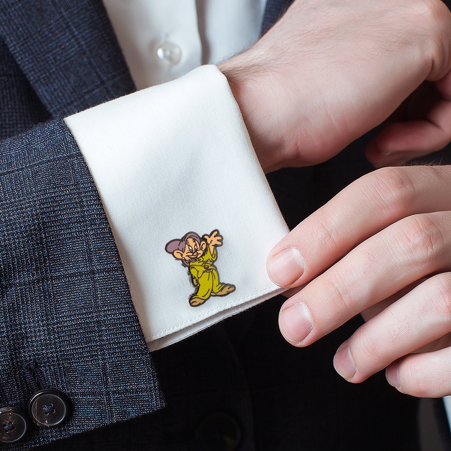 Disney Snow White Dopey & Doc Cufflinks