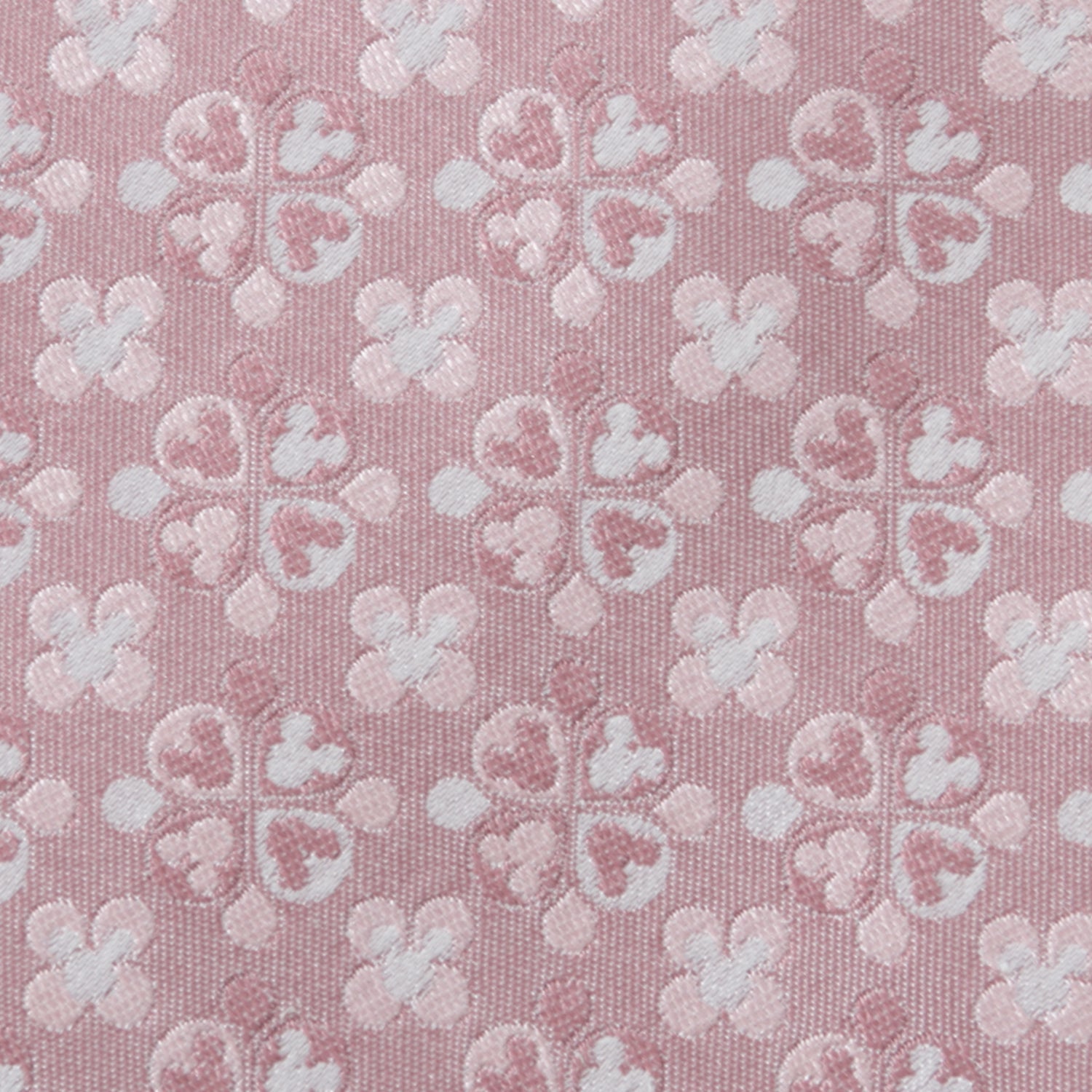 Disney Mickey Mouse Silhouette Blossom Pink Men's Tie