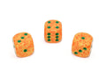 Lotus Speckled® 16mm w/pips Lotus™ d6 Yellow/Orange/Green | Sold per die
