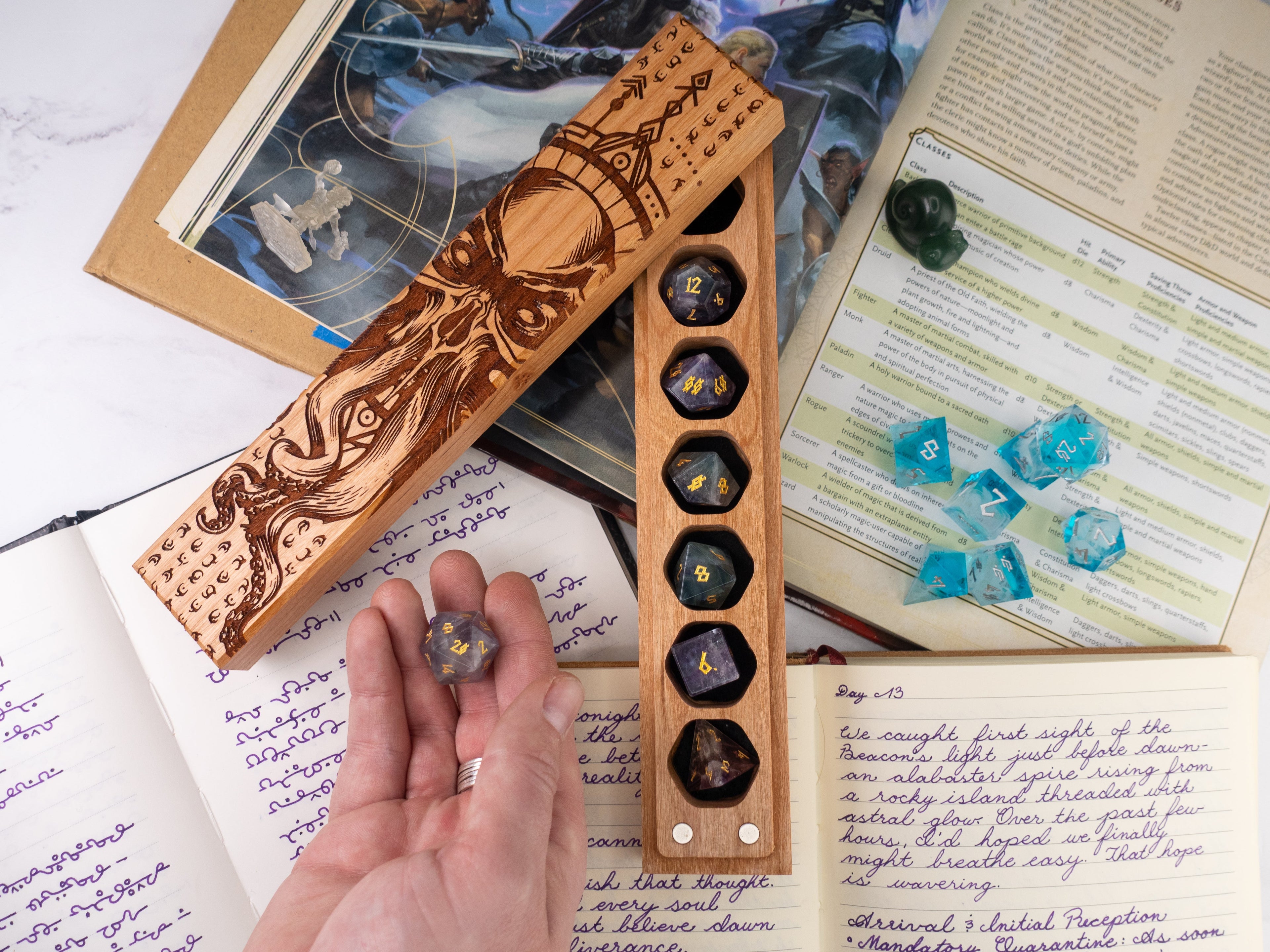 Cthulhu Rising | Engraved Council of 7 Dice Vault