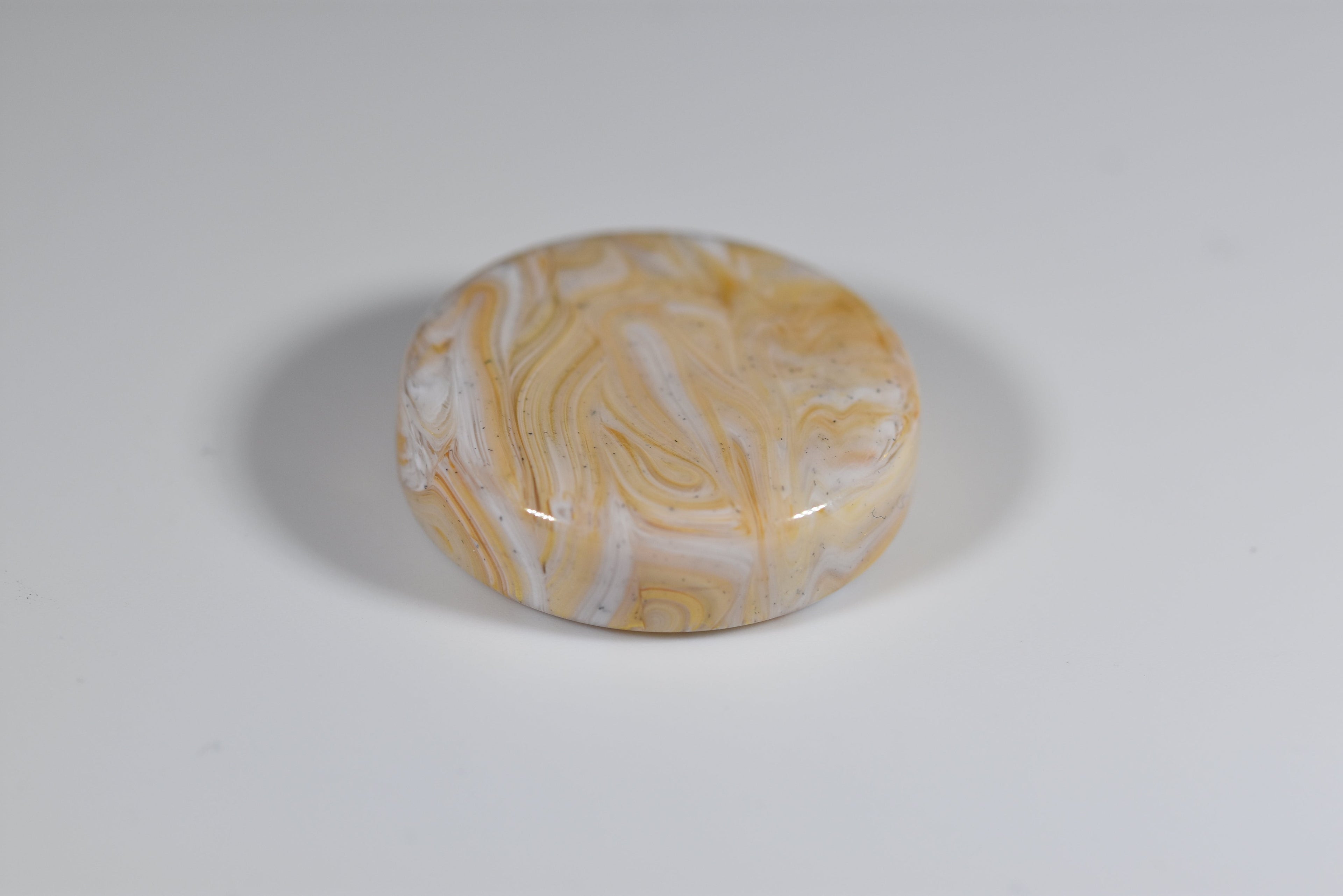 Backgammon Medium Checker Marble Ivory (28mm x8mm)