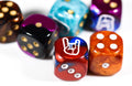 Horns d6 Custom Pipped Dice | Rock & Roll Dice Head Banging Dice!