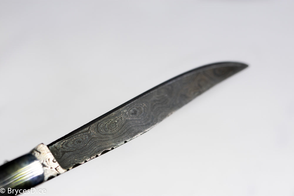 (Steel) 9" Damascus Pocket Knife