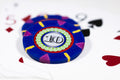 13.5g 'Basic' Poker Chip (10) Blue/yellow/purple [sold by the piece]