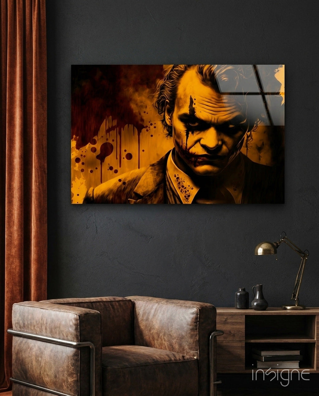 Joker Glass Wall Art  || Designer Collection