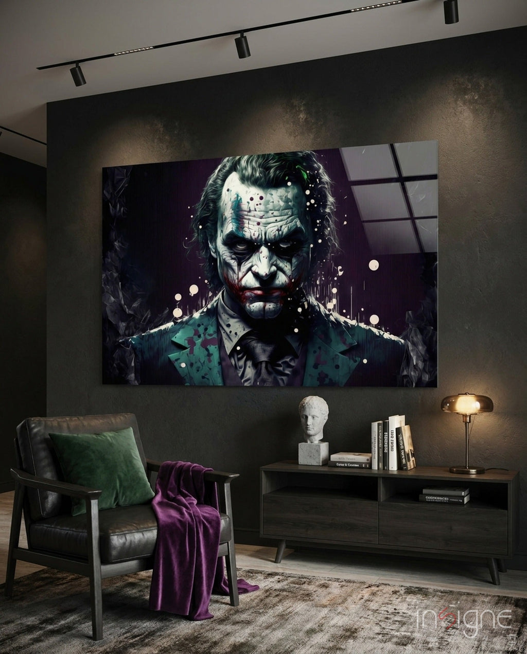 Joker Glass Wall Art  || Designer Collection