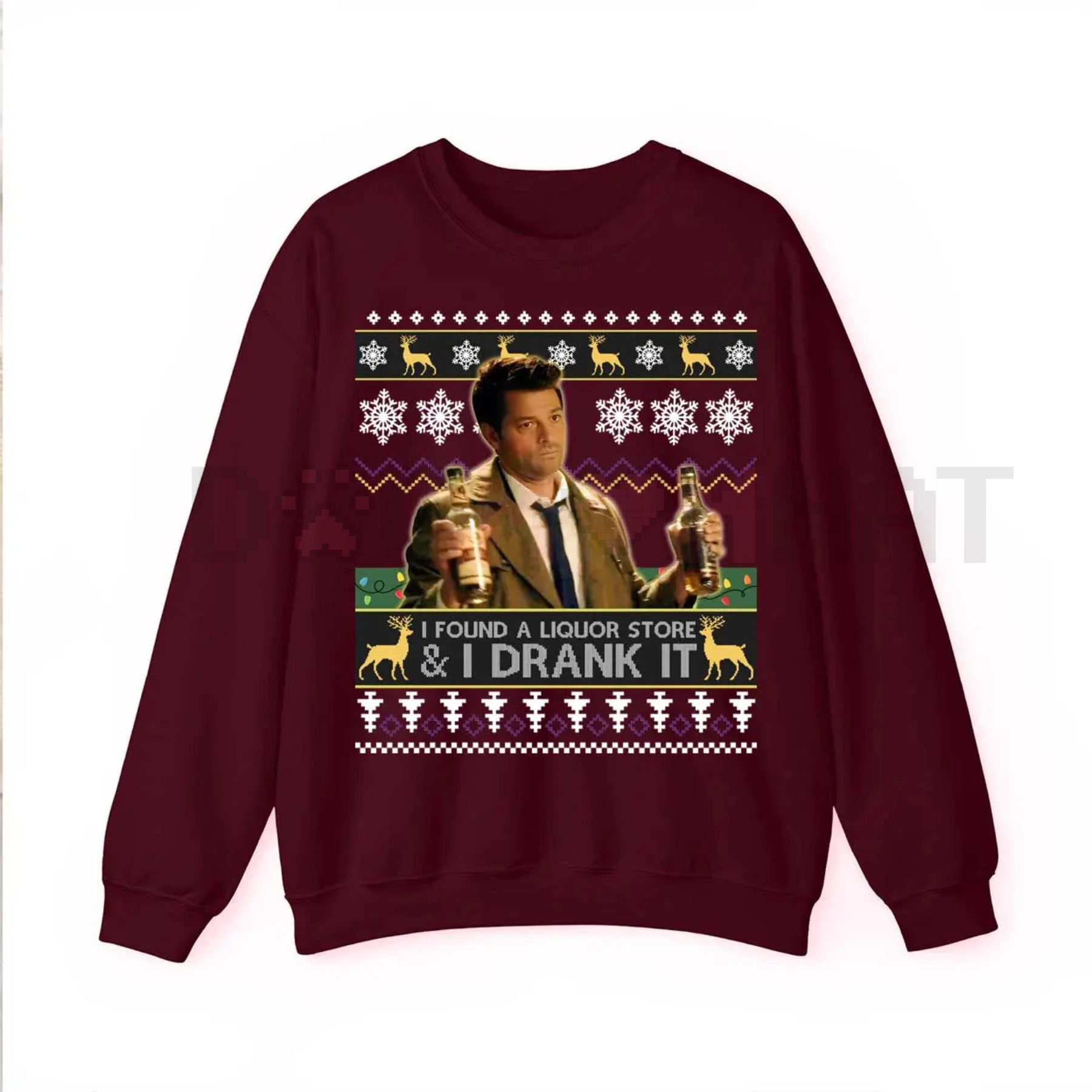 Dean Winchester 'I Drank It' SPN Ugly Sweatshirt