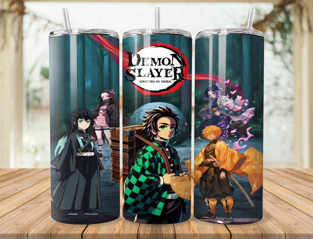 Demon Slayer Inspired Tumbler/Water Bottle