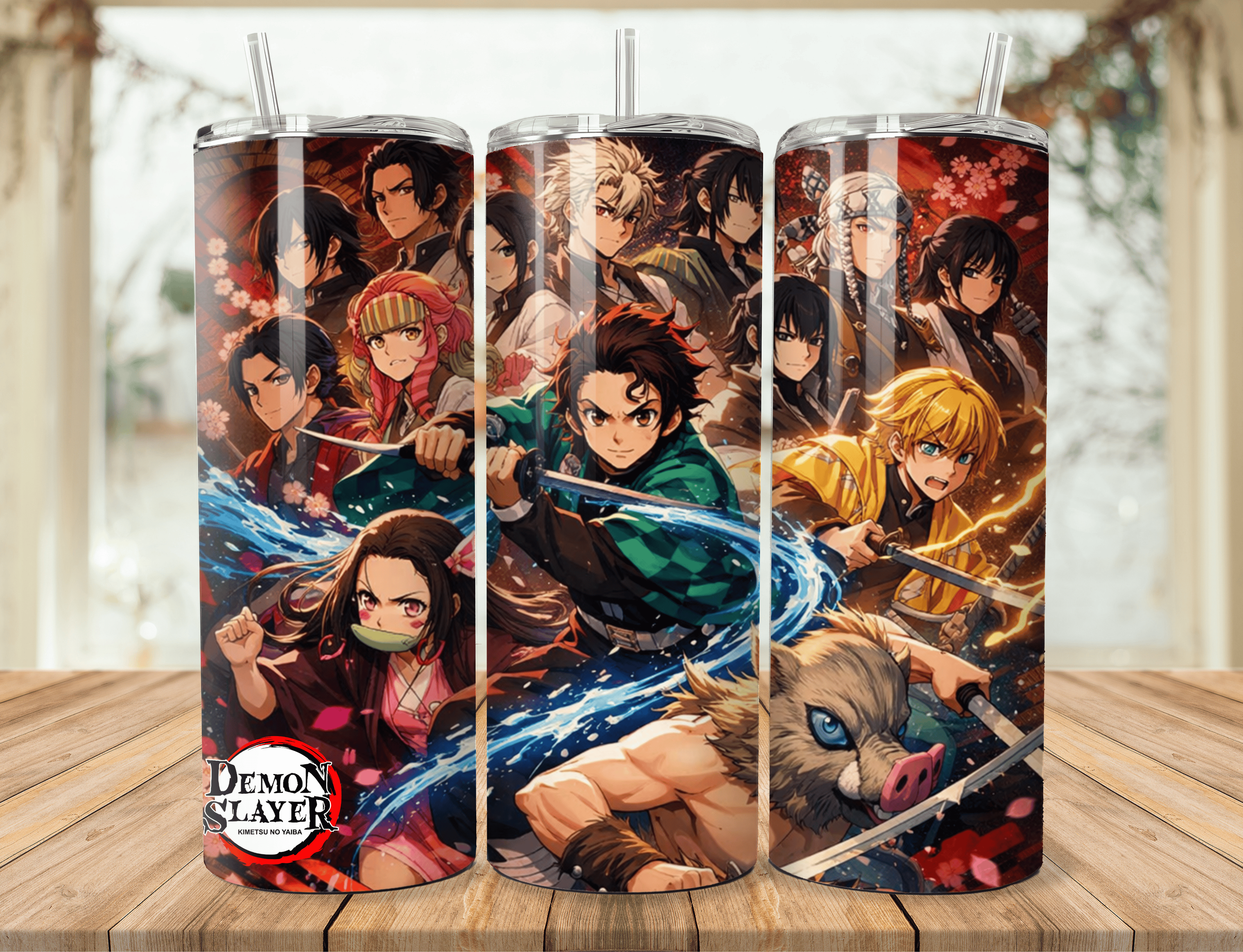 Demon Slayer Inspired Tumbler/Water Bottle