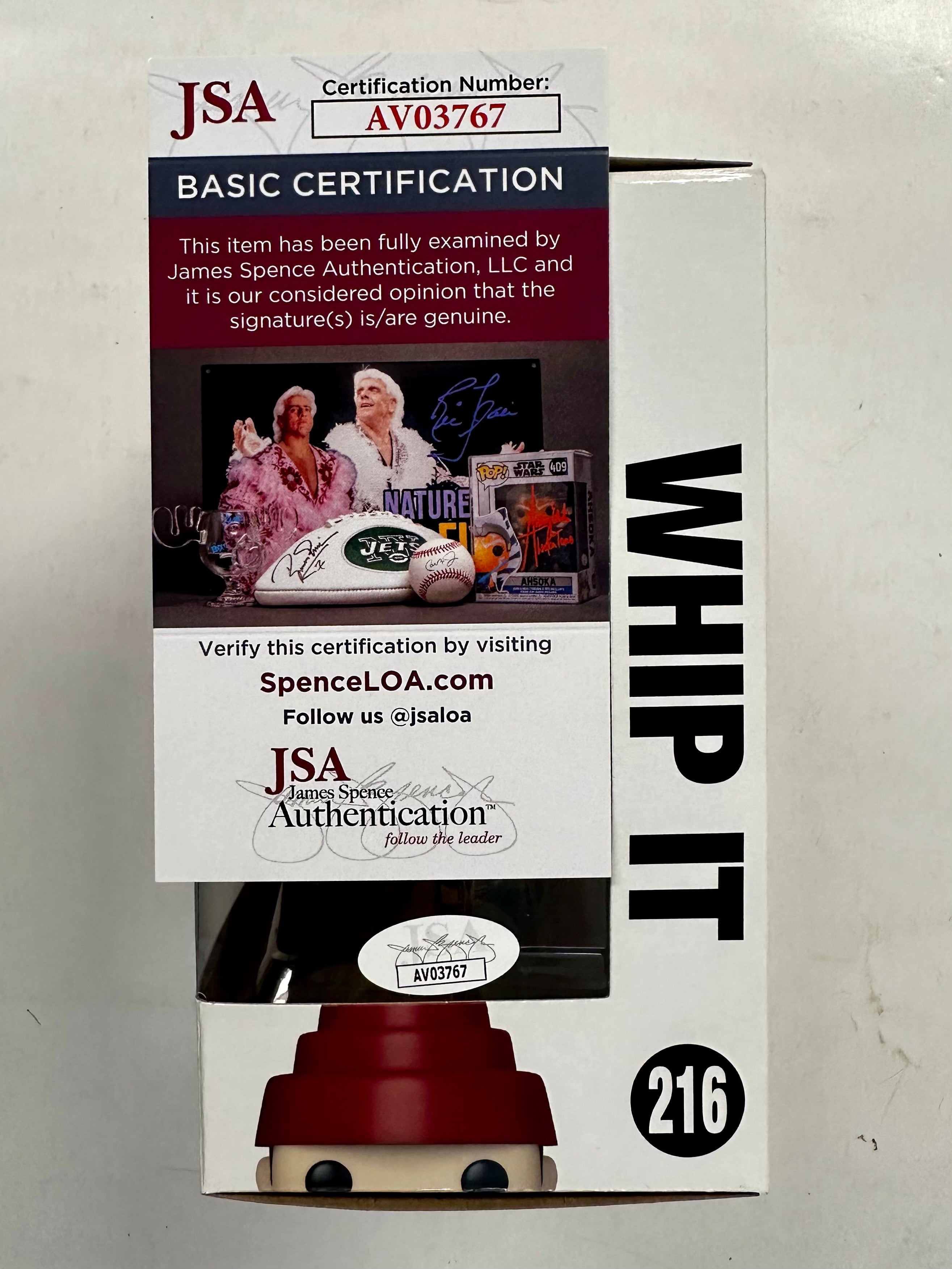 Gerald Casale & Mark Mothersbaugh Signed Whip It Funko Pop! #216 Band DEVO 2021 With JSA COA