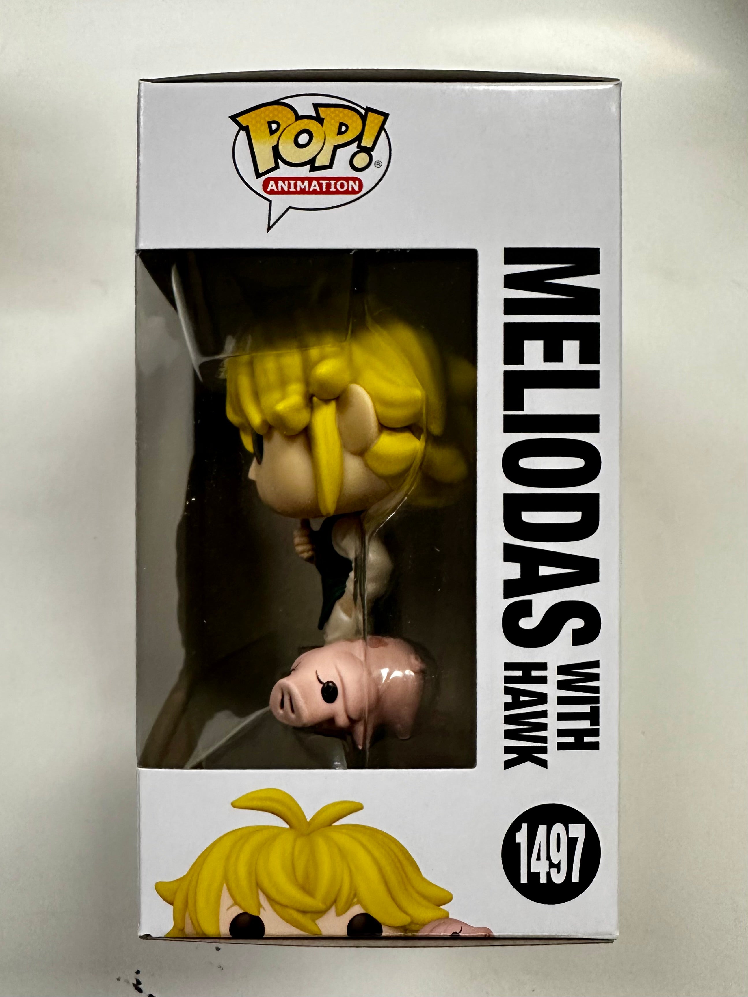 Funko Pop Animation Meliodas With Hawk #1497 Seven Deadly Sins Captain 2023