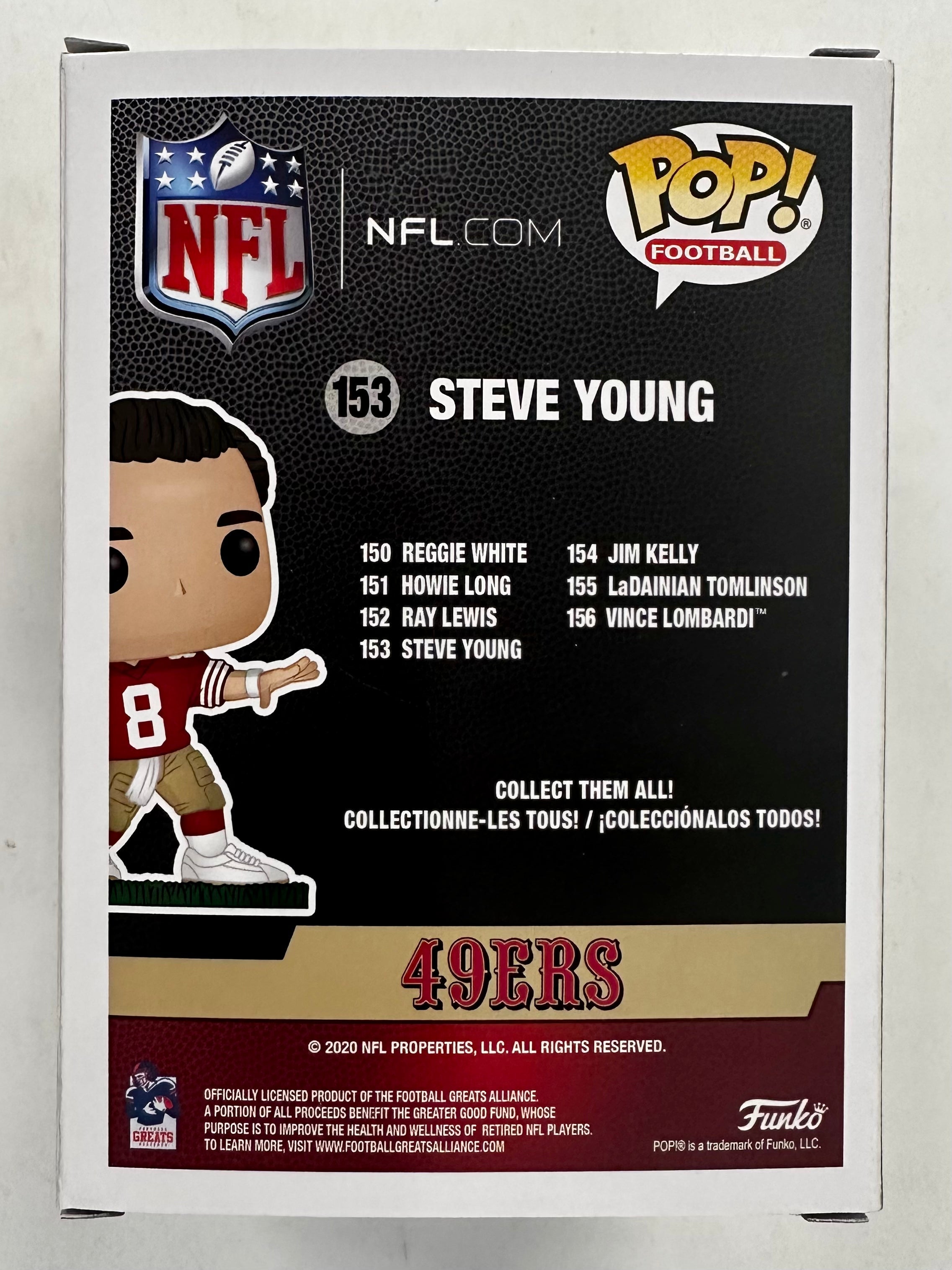 Funko Pop! Football Steve Young #153 NFL San Francisco QB Quarterback 2020