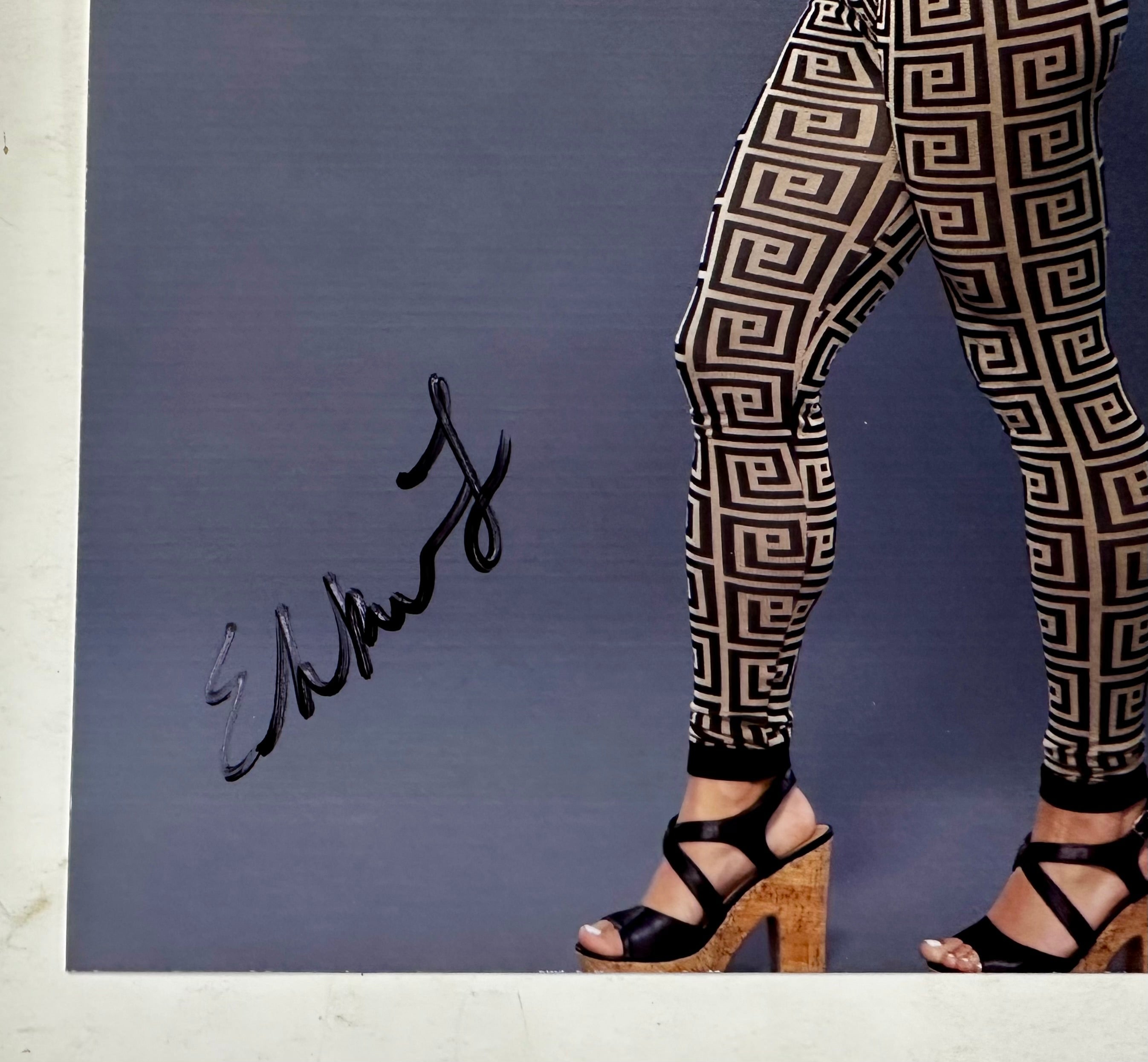 Elektra Lopez Signed 8X10 Photo WWE Wrestling Lagado Del Fantasma With JSA COA