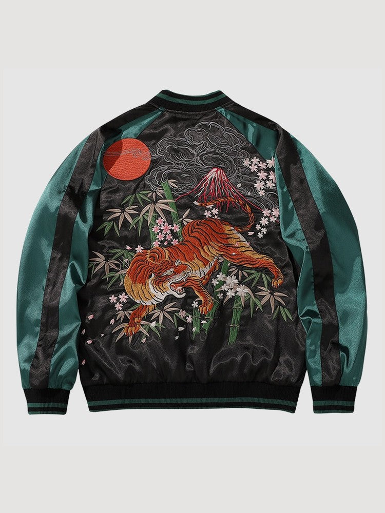 Embroidered Sukajan Tiger Design 'Kasutamu' - Sublimation Jacket (Recreated Edition)