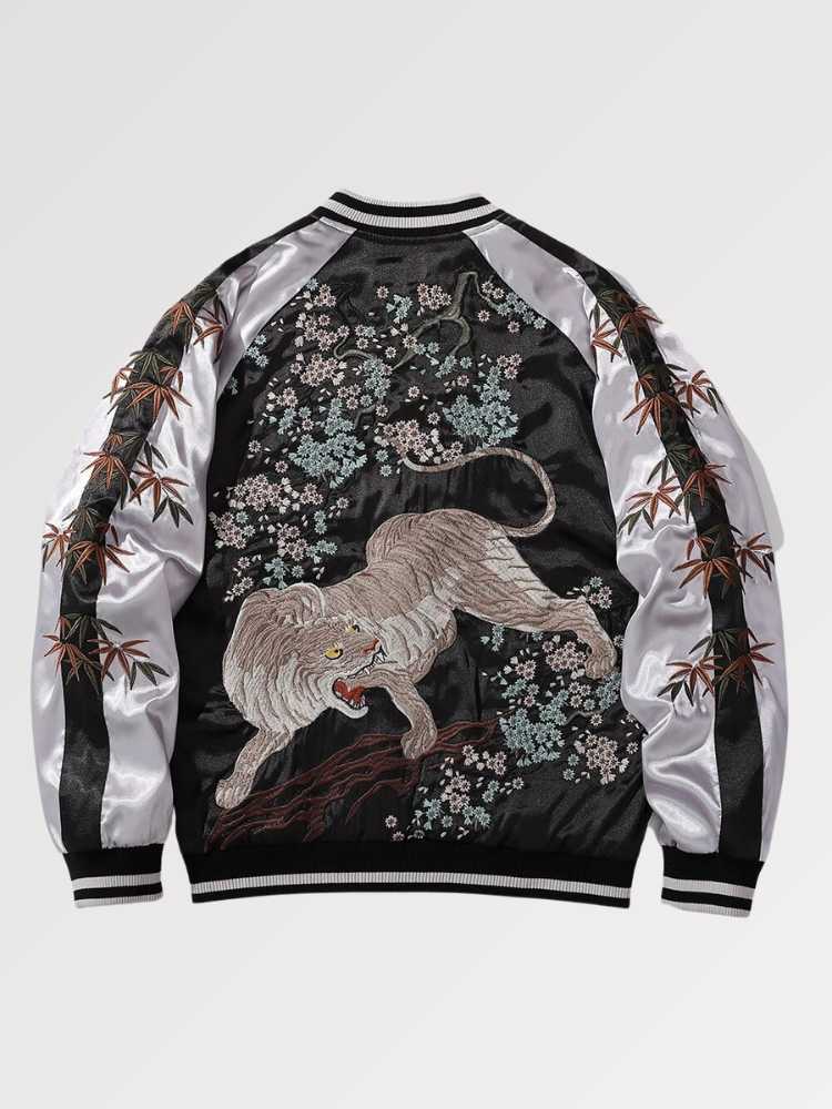 Embroidered Sukajan Tiger Design 'Kasutamu' - Sublimation Jacket (Recreated Edition)