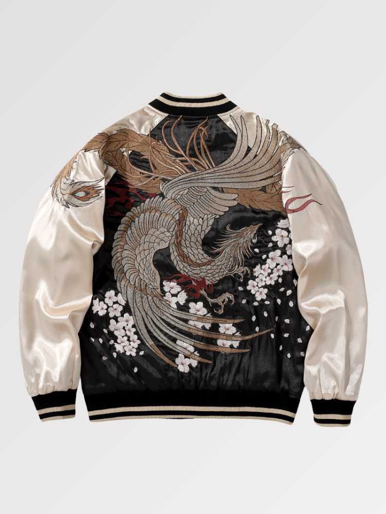 Sukajan Japanese Phoenix Sakura - Sublimation Jacket (Recreated Edition)