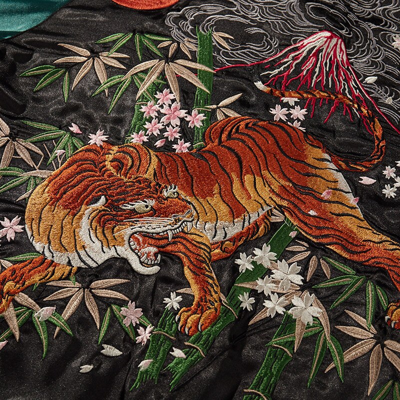 Embroidered Sukajan Tiger Design 'Kasutamu' - Sublimation Jacket (Recreated Edition)