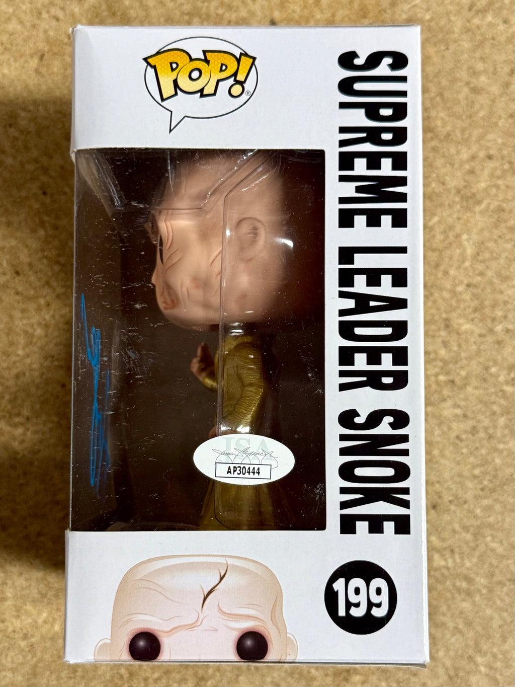 Andy Serkis Signed Star Wars Supreme Leader Snoke Funko Pop! #199 With JSA COA