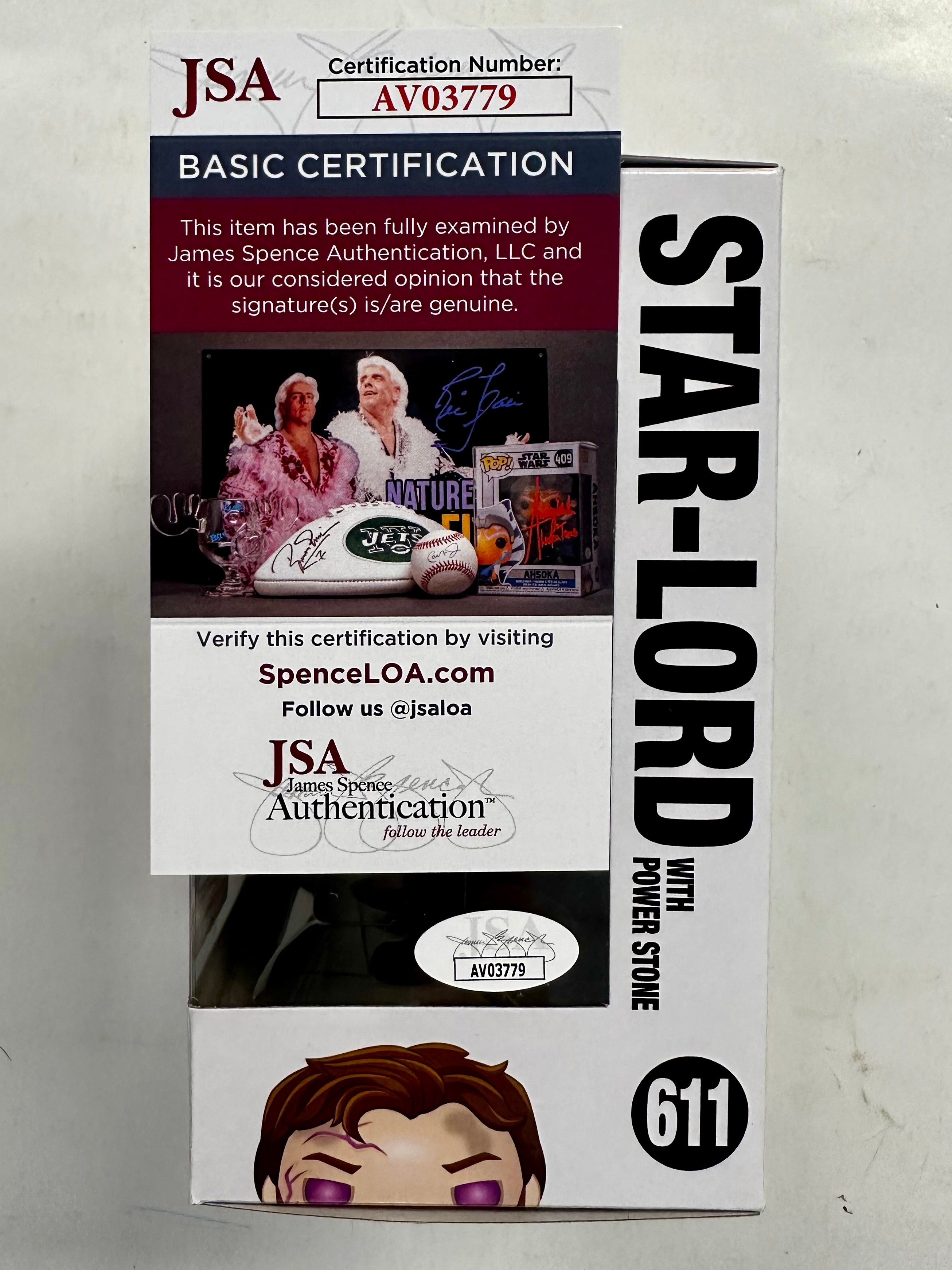 Director James Gunn Signed Funko Pop! Marvel #611 Star-Lord Guardians Of The Galaxy GOTG 2023 With JSA COA