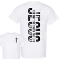Fashion-Forward Faith T-Shirt – Minimalist Cross & Religious Quote Tee