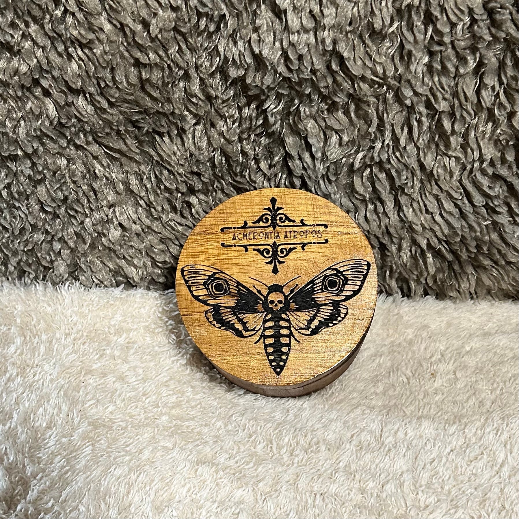 Death Head Moth Round Box