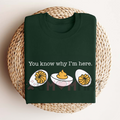 Funny Deviled Egg Thanksgiving T-Shirt – Retro Holiday Graphic Tee
