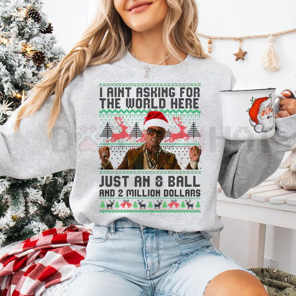 Funny The Righteous Gemstones '8 Ball & 2 Million' Ugly Christmas Sweatshirt