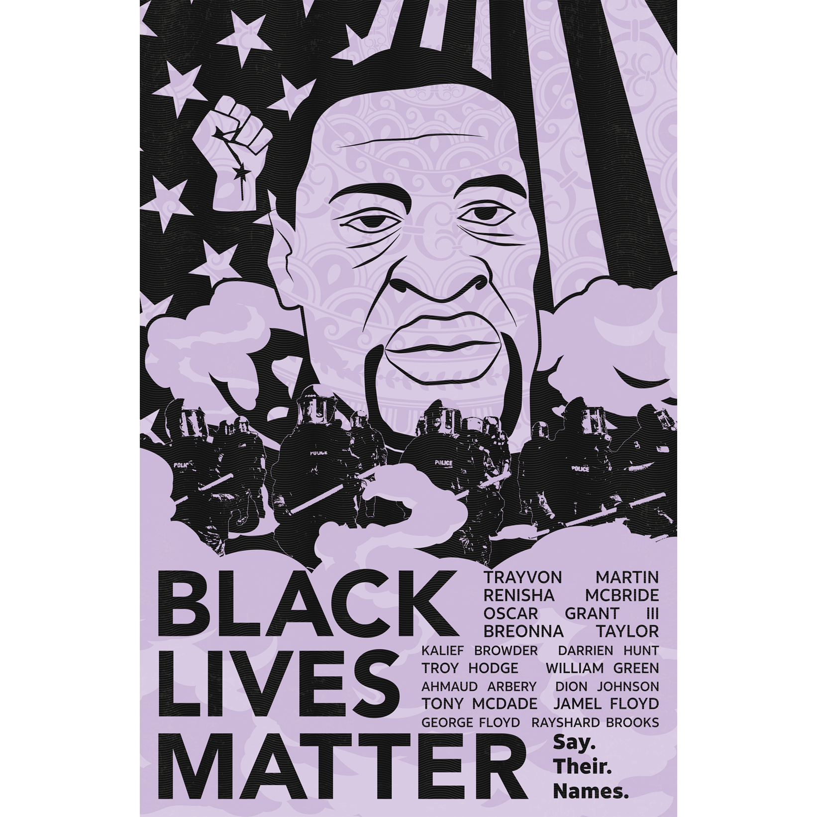 George Floyd Poster by Russell Blair (Limited Edition 40 Prints) [Proceeds Donated]