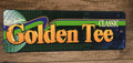 Golden Tee Classic 4x12 Inch Metal Arcade Game Marquee Wall Sign