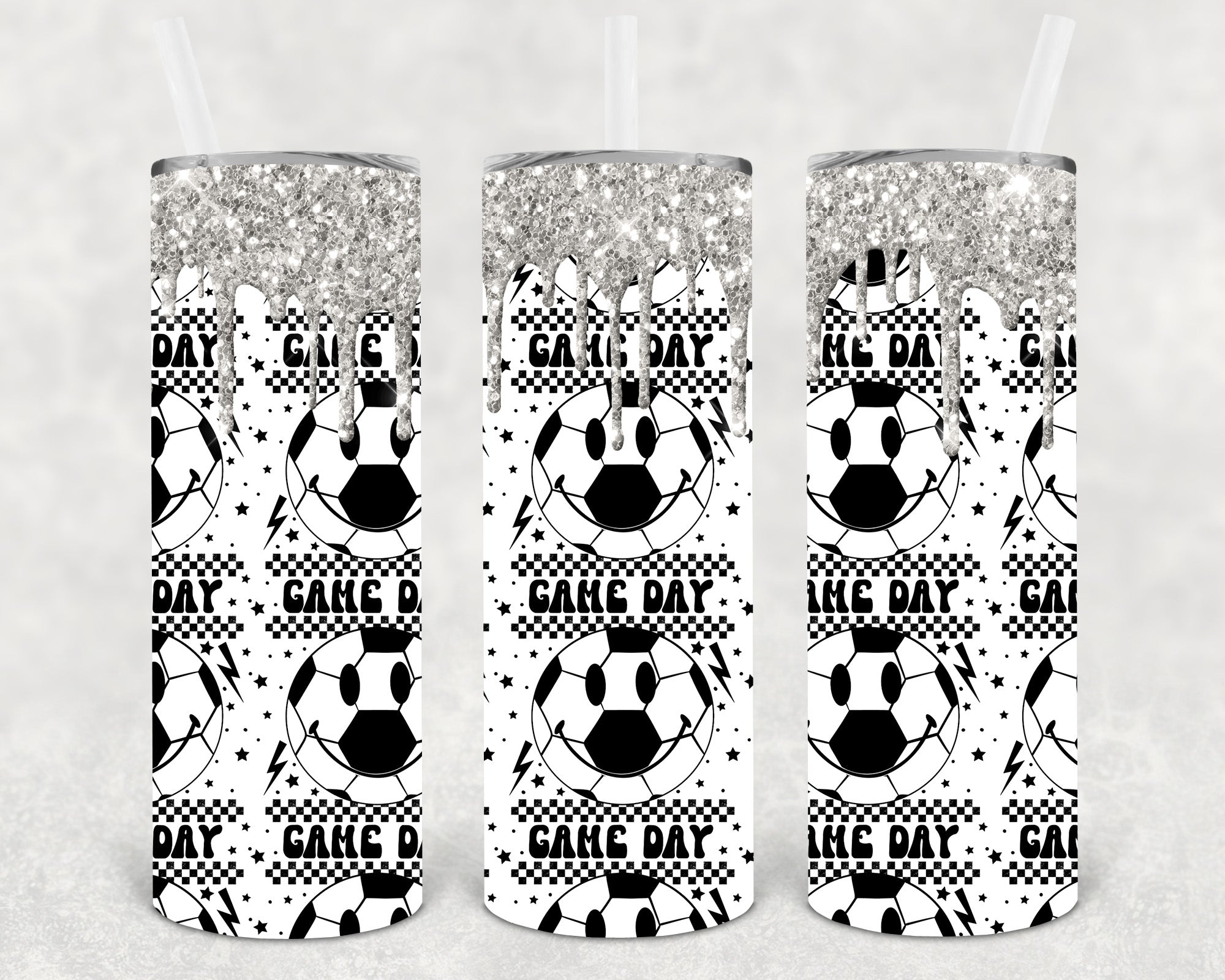 Game Day Soccer 20 oz Skinny Tumbler