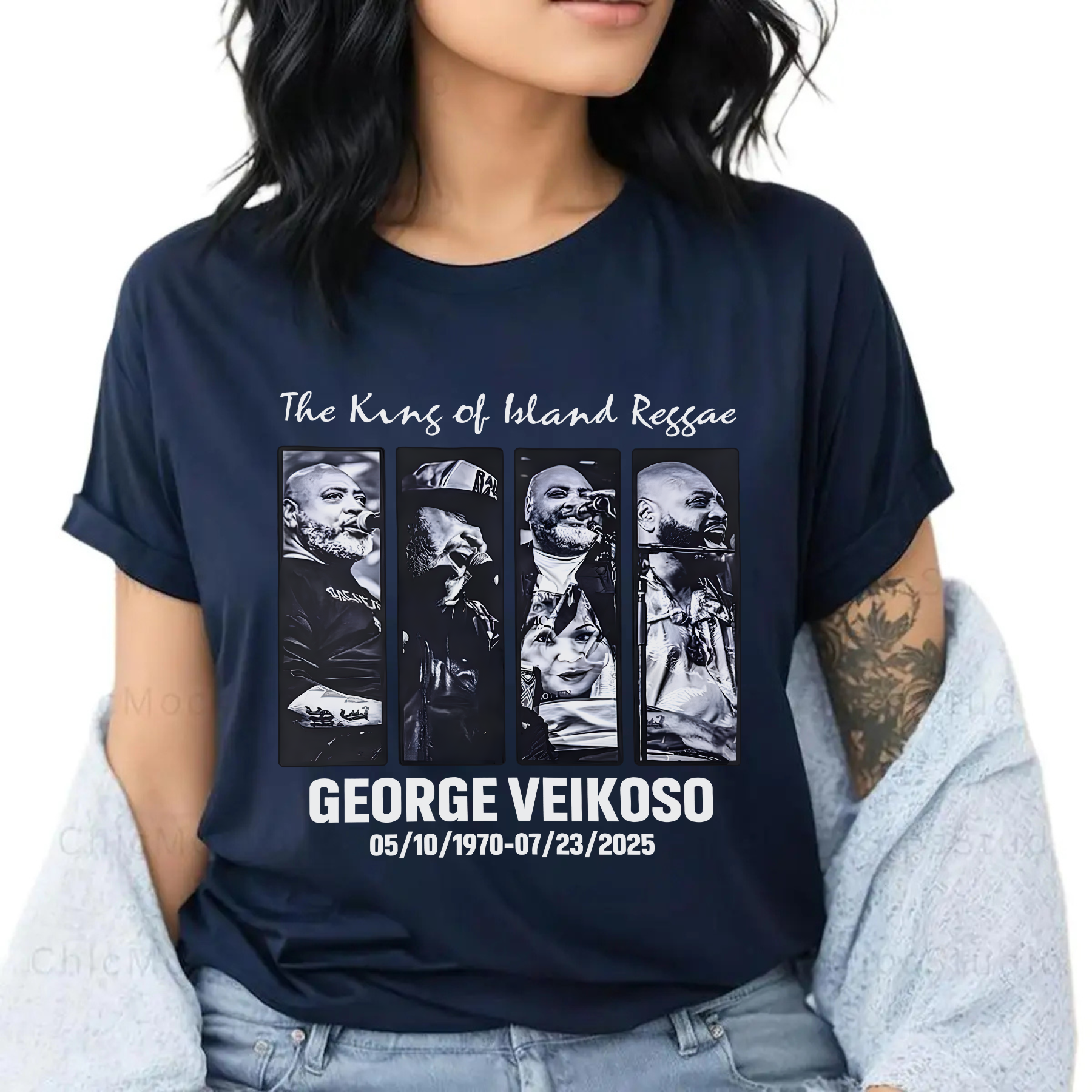 George Veikoso Fiji Memorial 1970–2025 "King of Island Reggae" T-Shirt