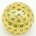 45mm Metal D100 - Gold with Green