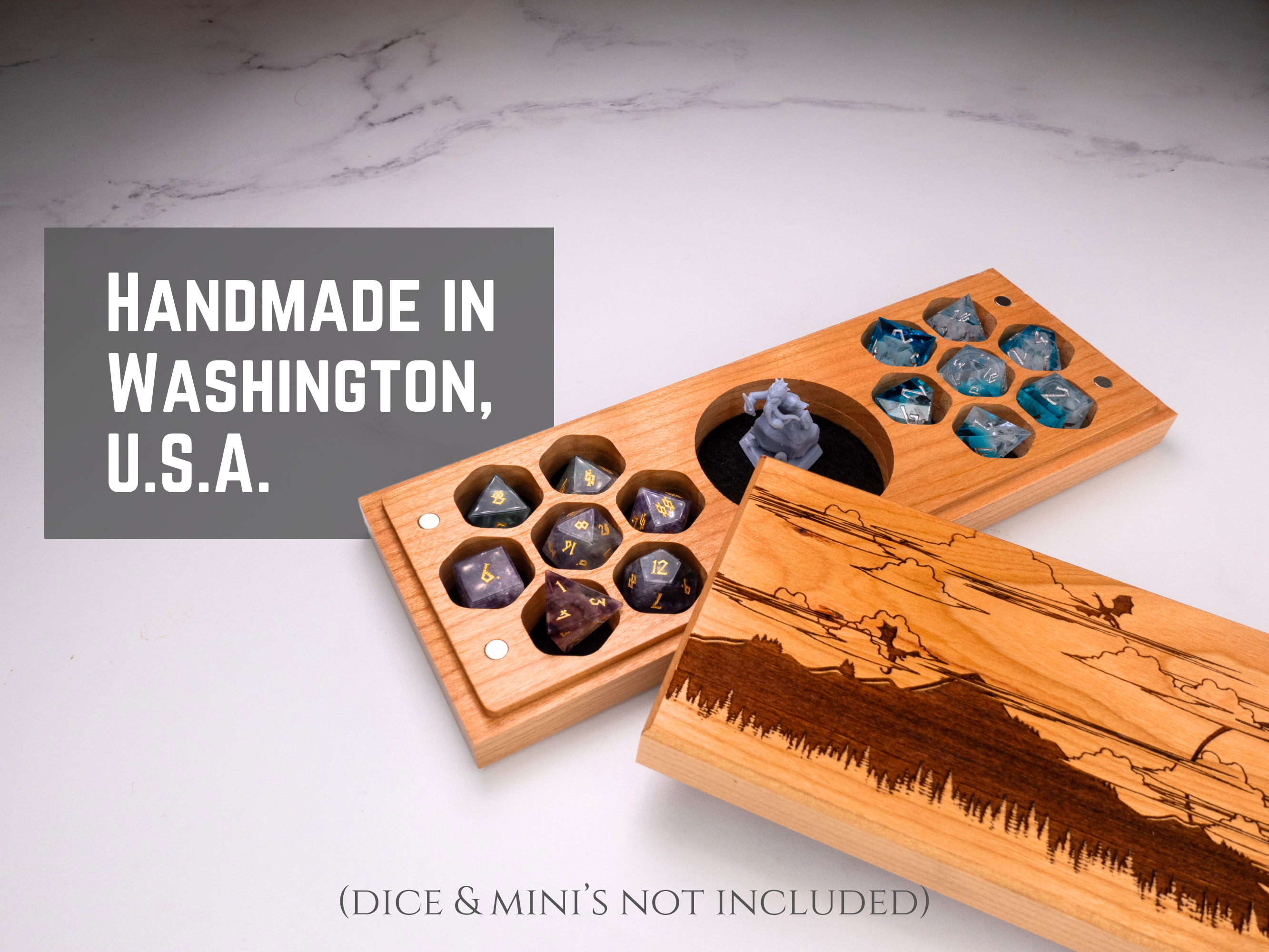 Fantasy | Engraved Dual Hex Dice Vault