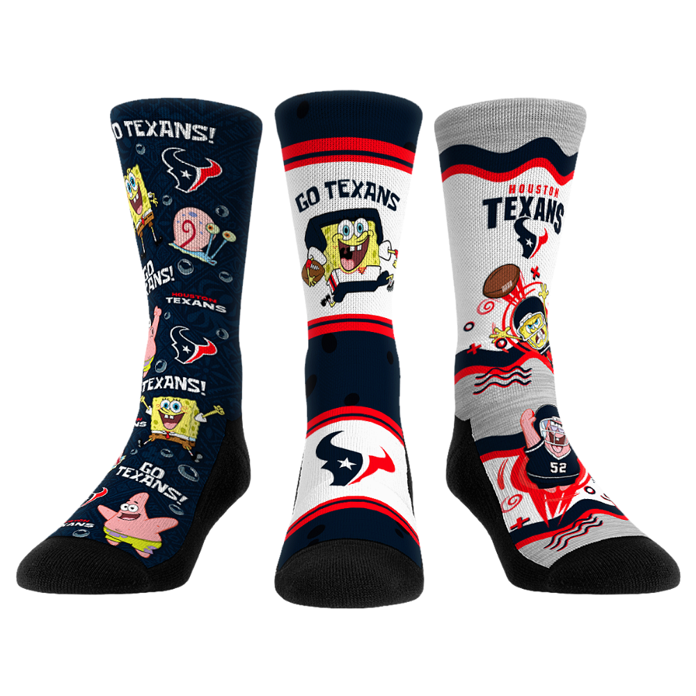 Houston Texans - SpongeBob SquarePants - 3-Pack
