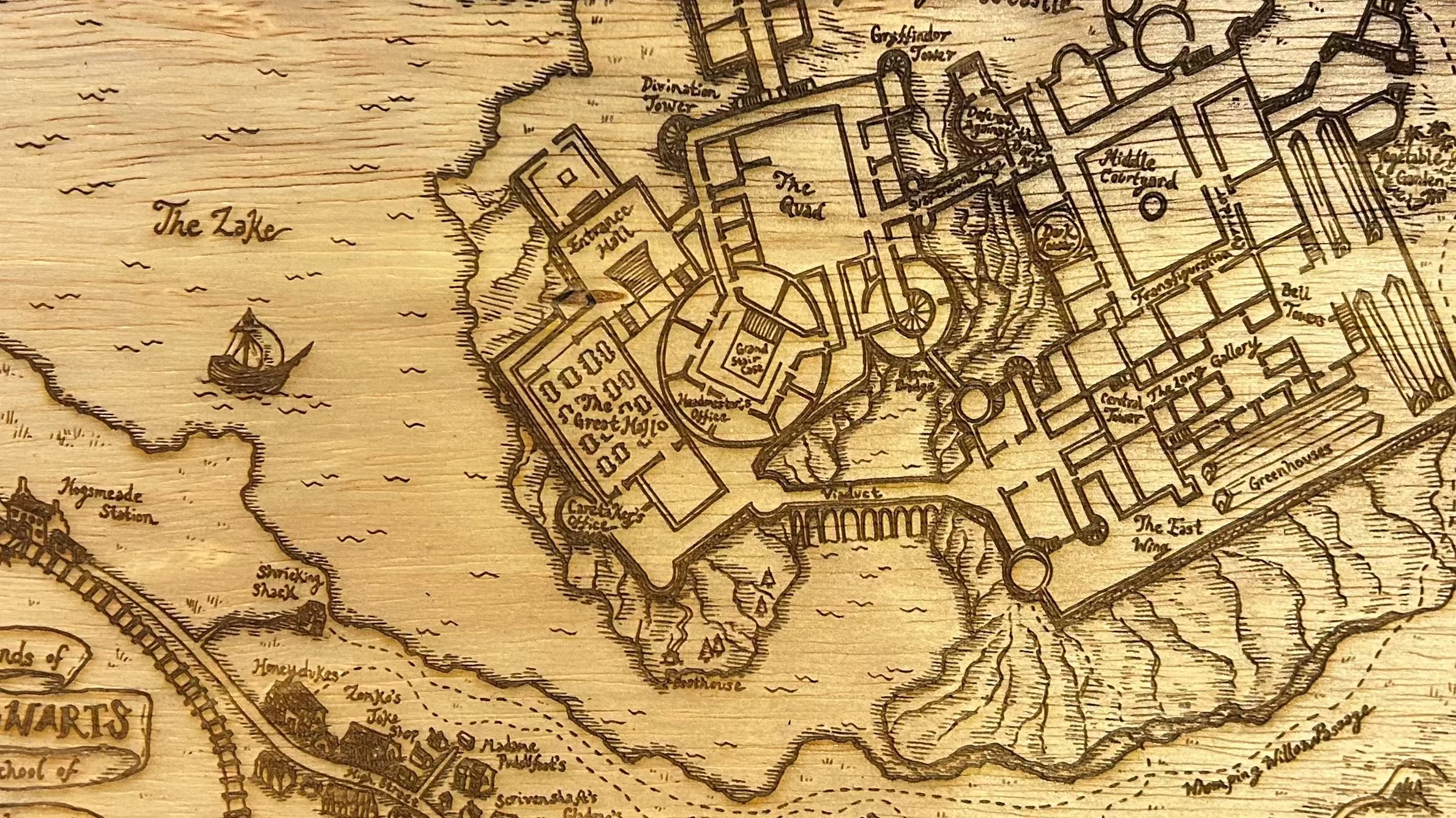 Hogwarts School Map