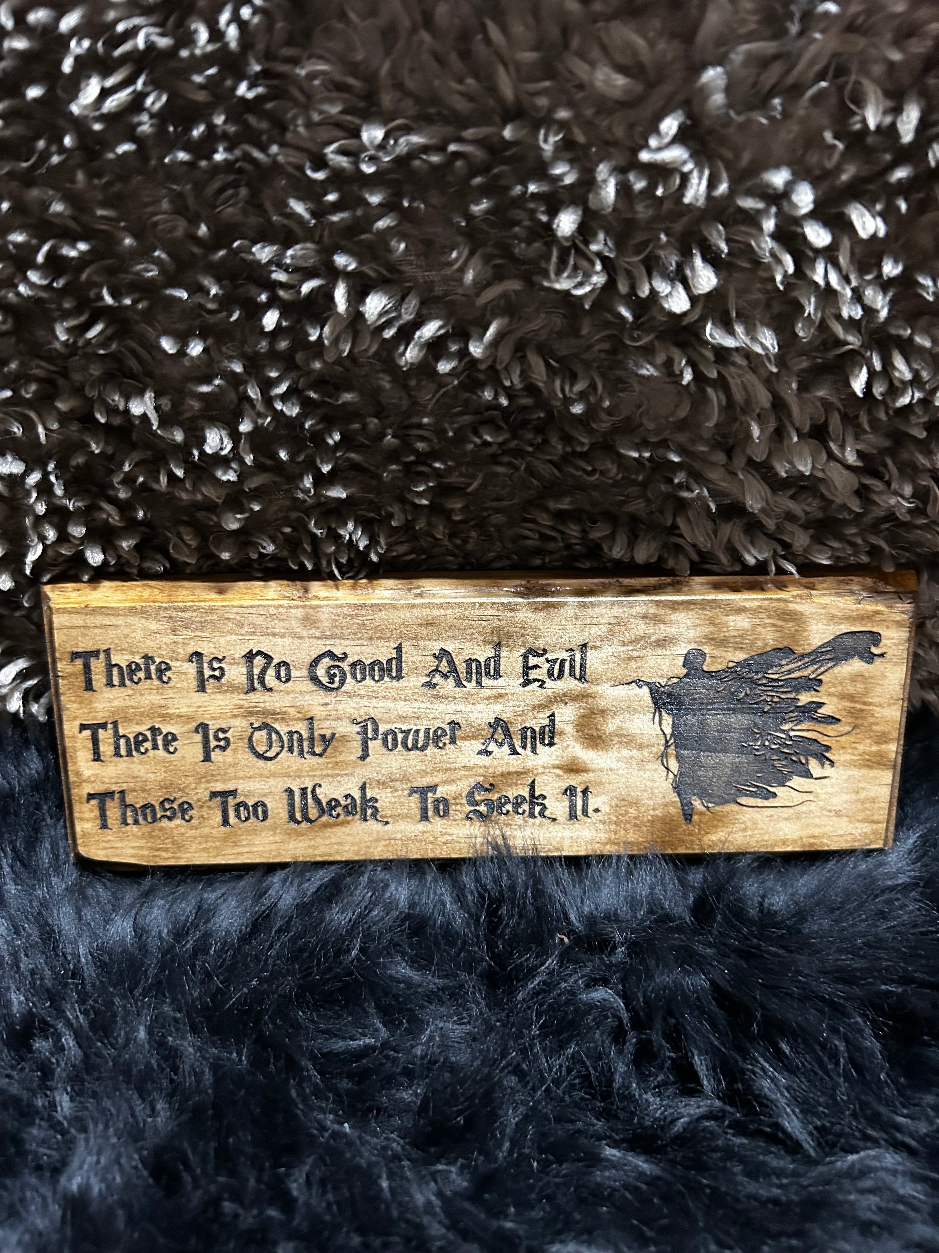 No good and evil