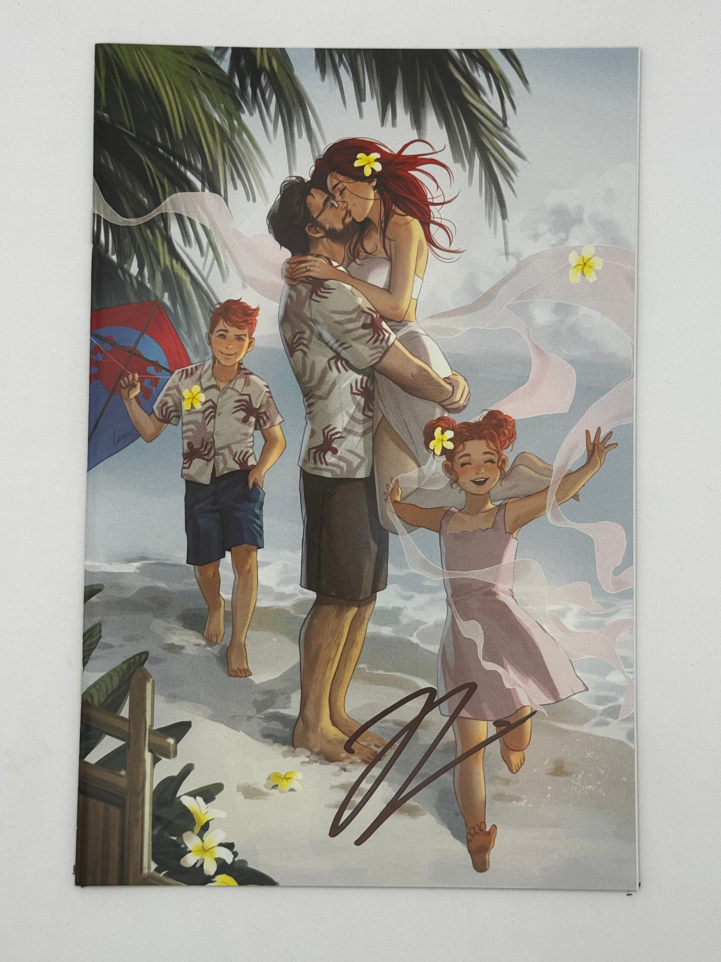 [Signed by Hickman] Ultimate Spider-Man #12 Virgin Unknown Comics Leirix Exclusive Var [INST]